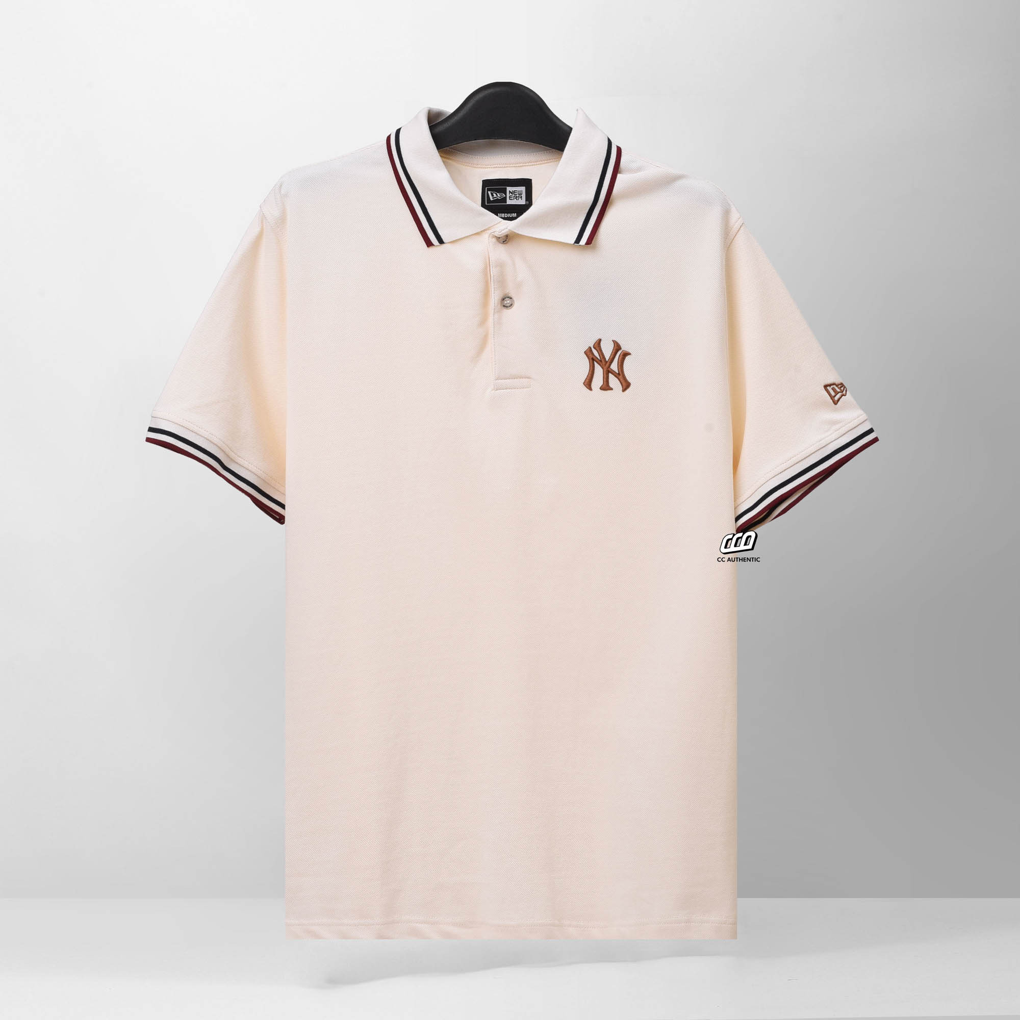 NEW ERA MINILINES POLO SHIRT - IVORY