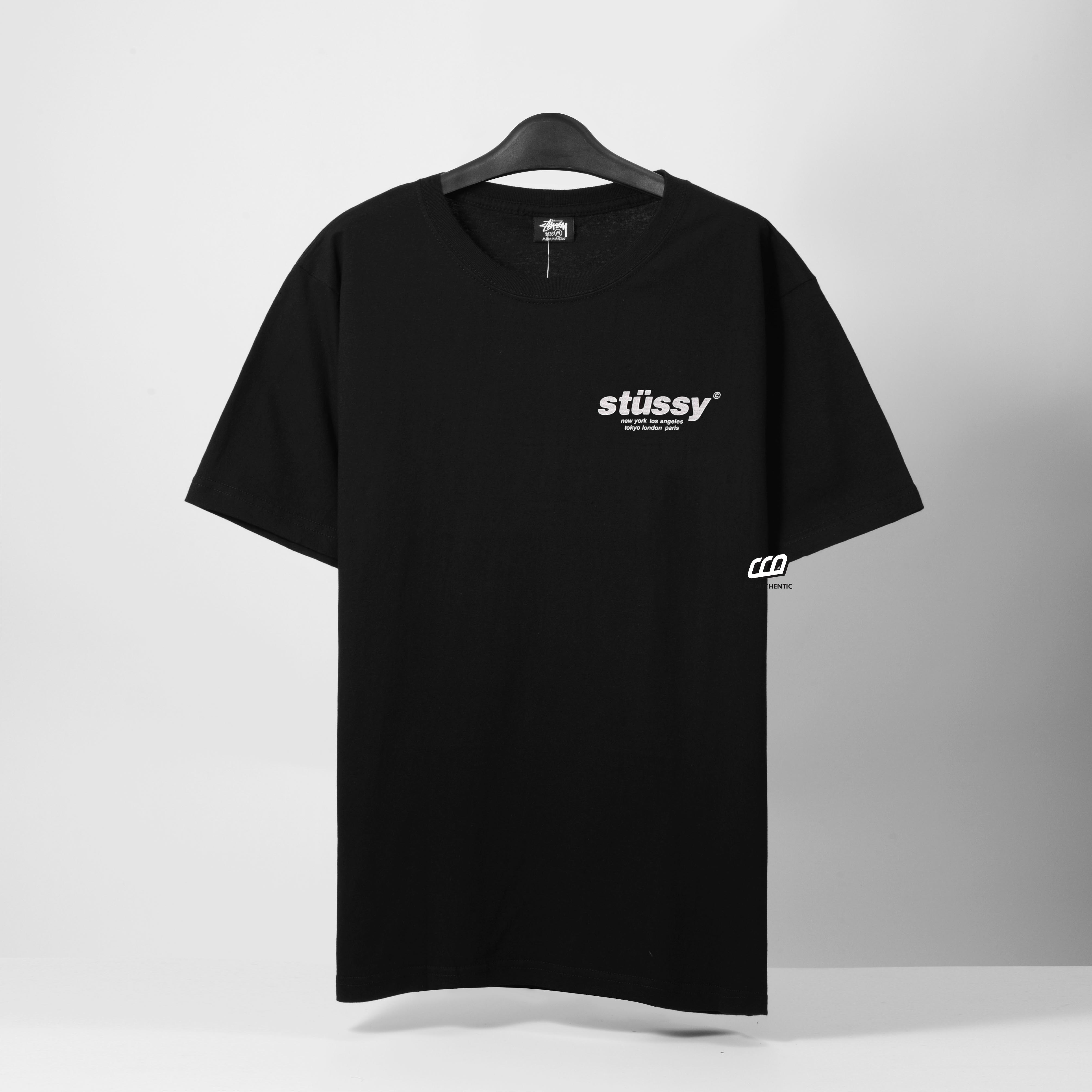 STUSSY GUMBALL T-SHIRT - BLACK