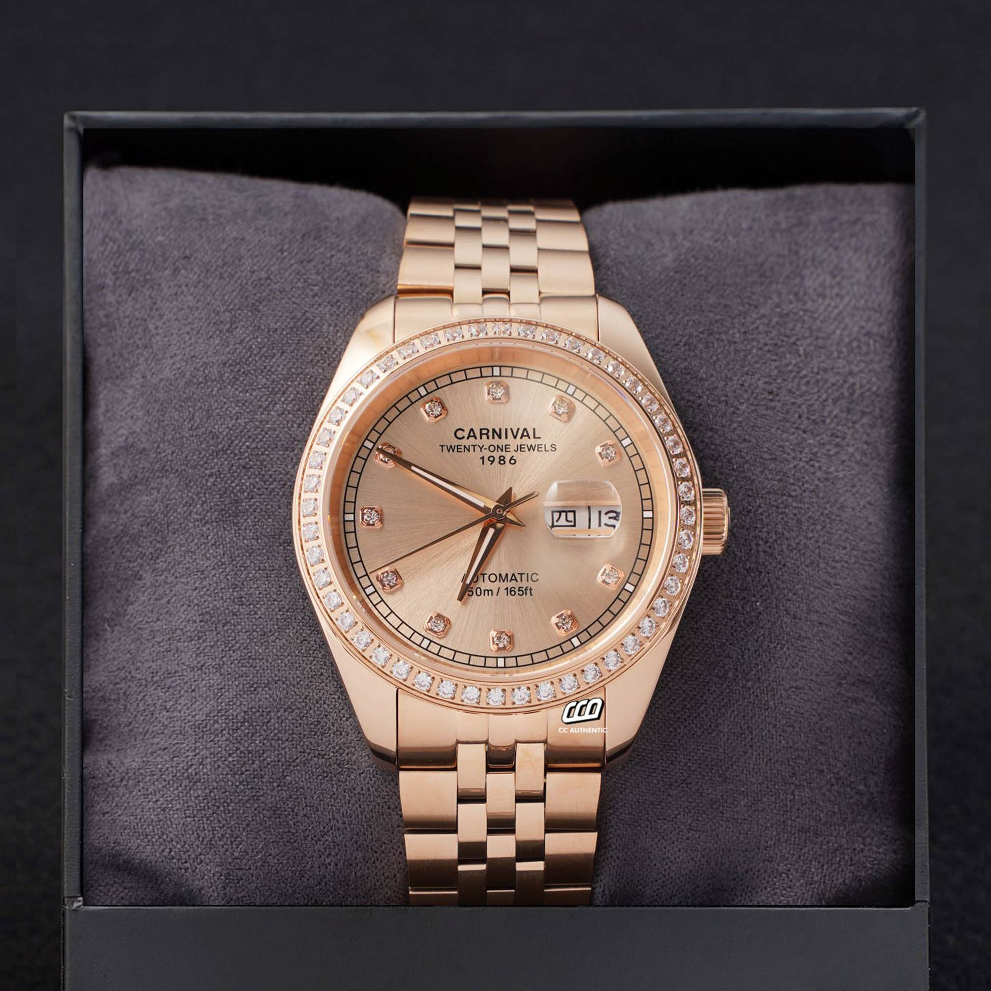 ĐỒNG HỒ NAM CARNIVAL 8131G2 VH NN AUTOMATIC 41MM