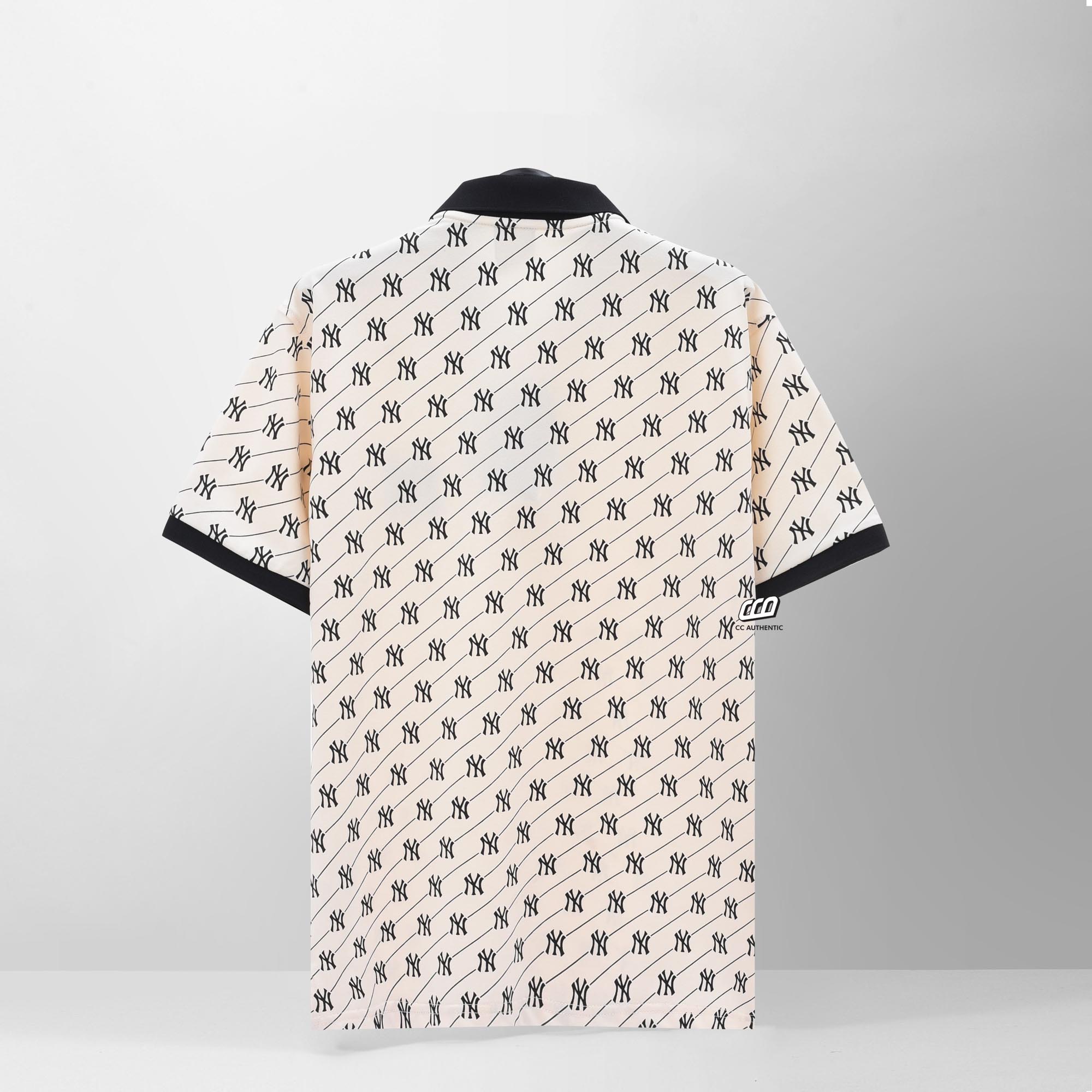 NEW ERA MONO NY POLO SHIRT - IVORY