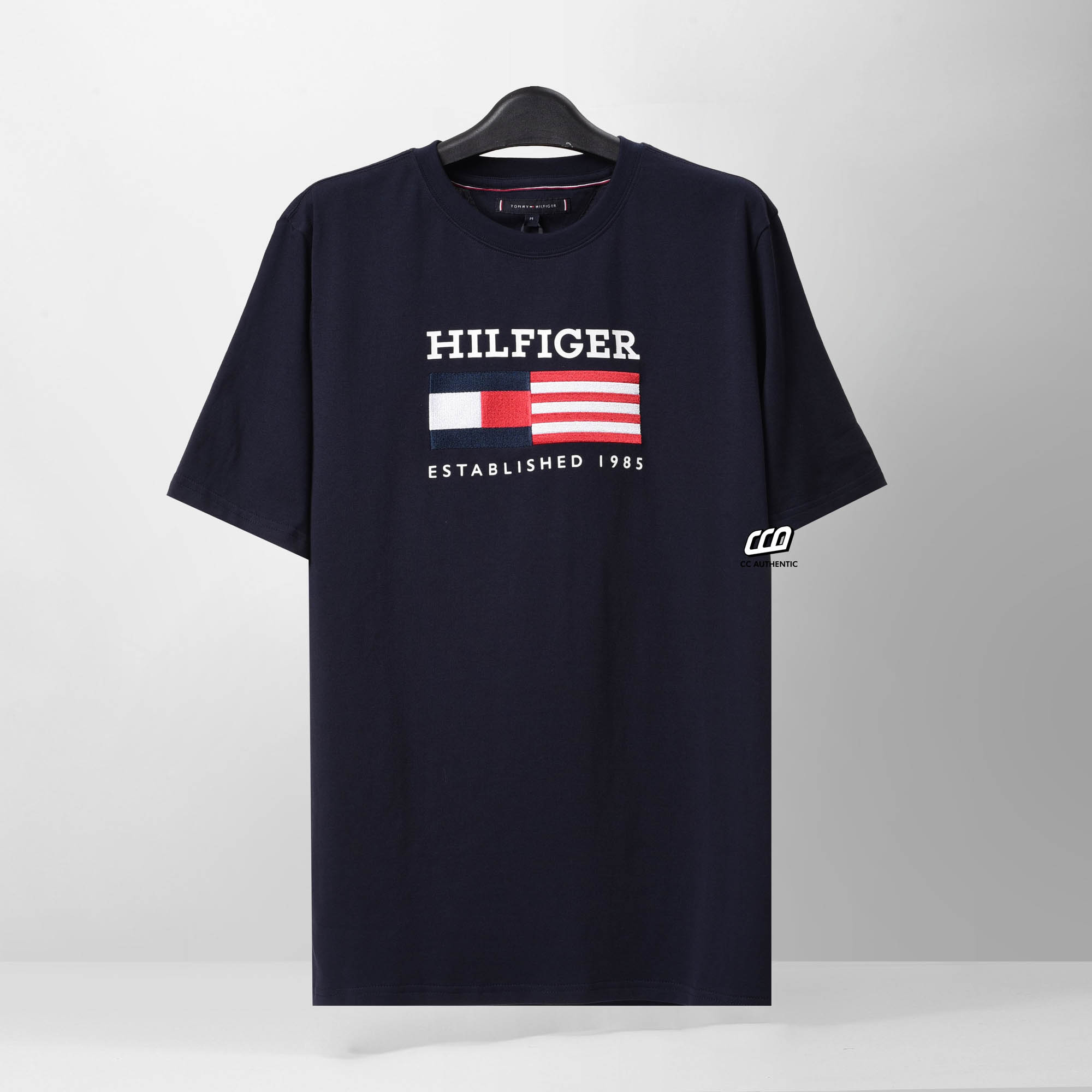 TOMMY HILFIGER AMERICANA FLAG T-SHIRT - NAVY