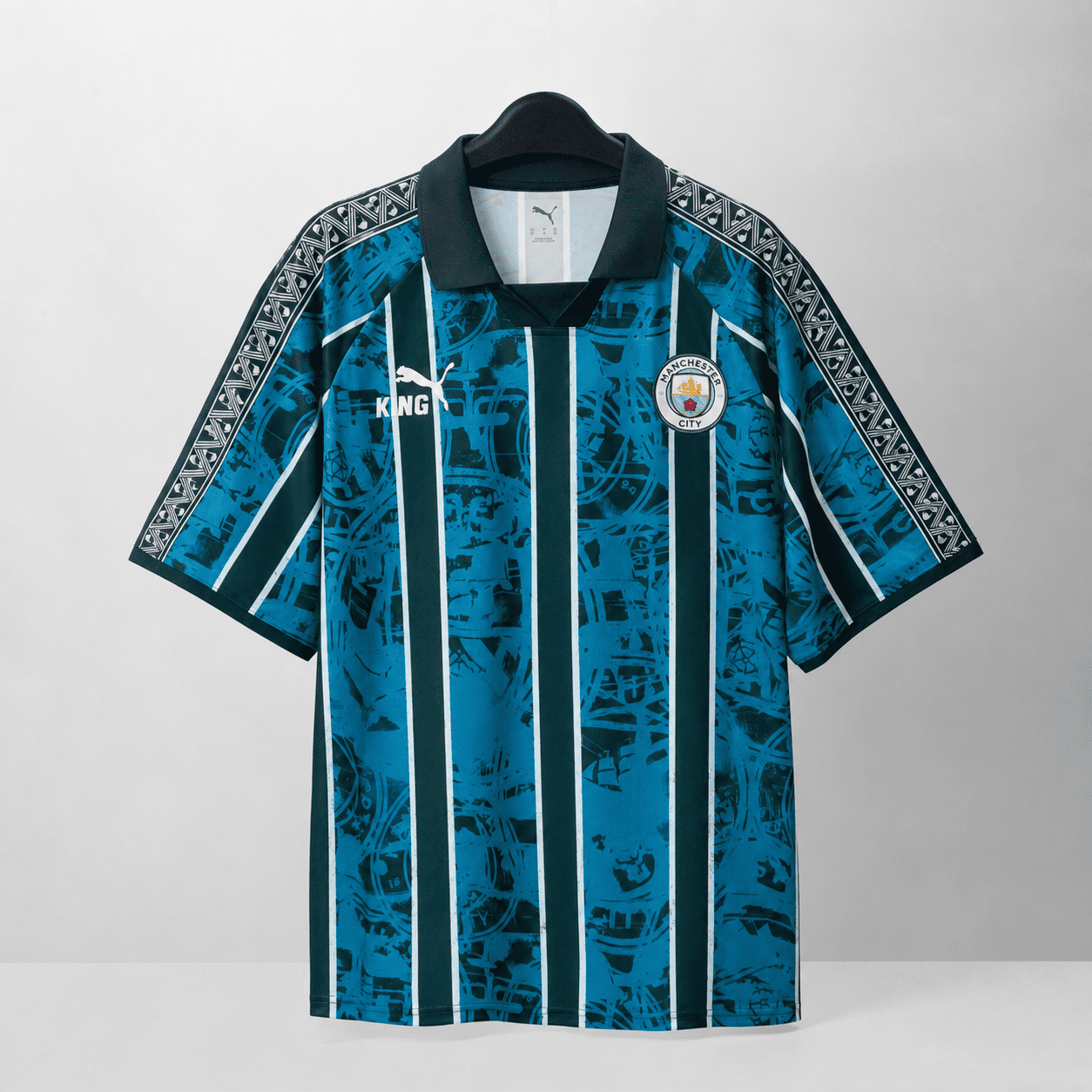 PUMA MC KING RETRO POLO SHIRT - WASHED BLUE