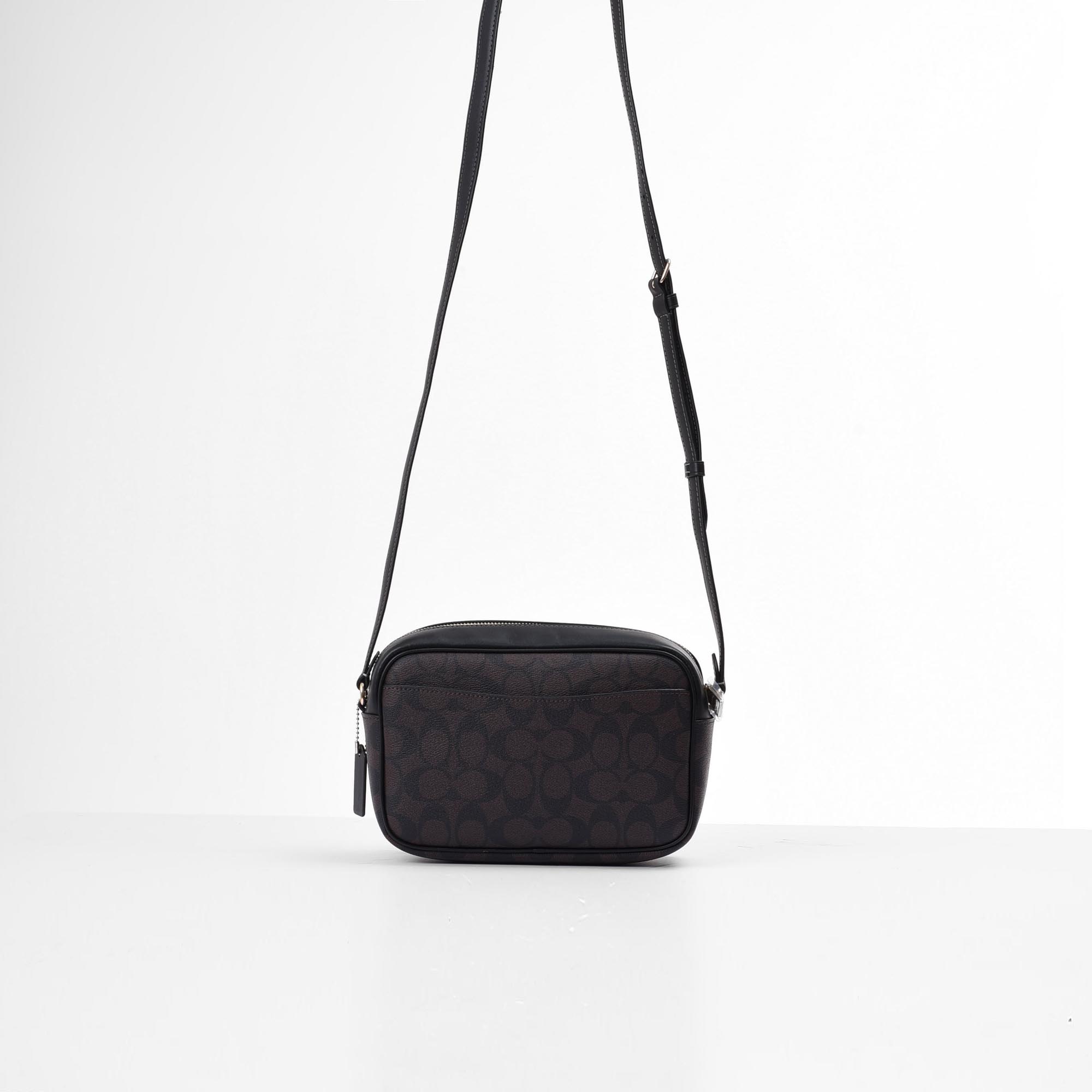 COACH CARTERAS CANVAS CROSS BAG - BROWN
