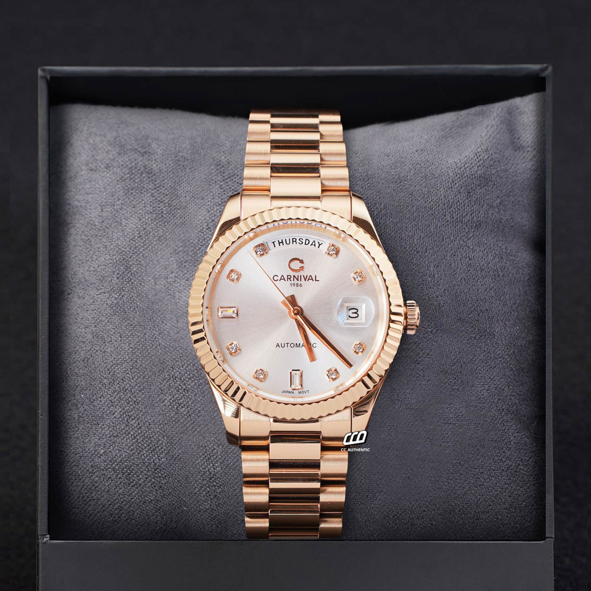 ĐỒNG HỒ NAM CARNIVAL 8239G VH T AUTOMATIC 38MM