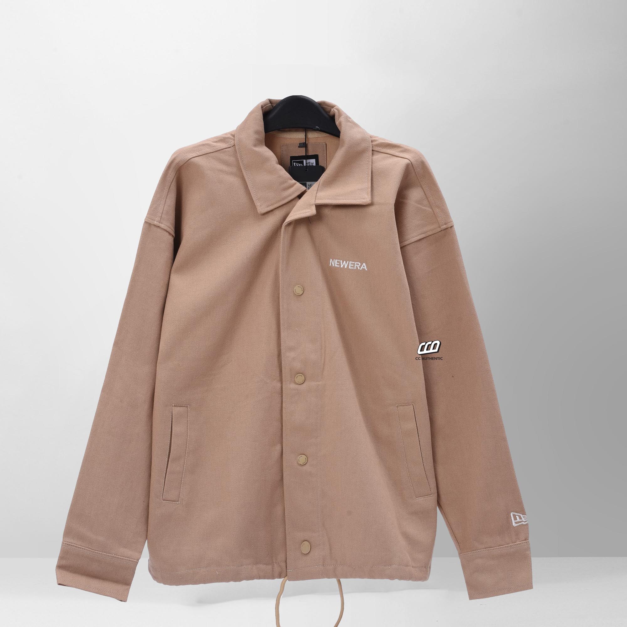 NEW ERA COACH JK41 BASIC LOGO JACKET - IVORY