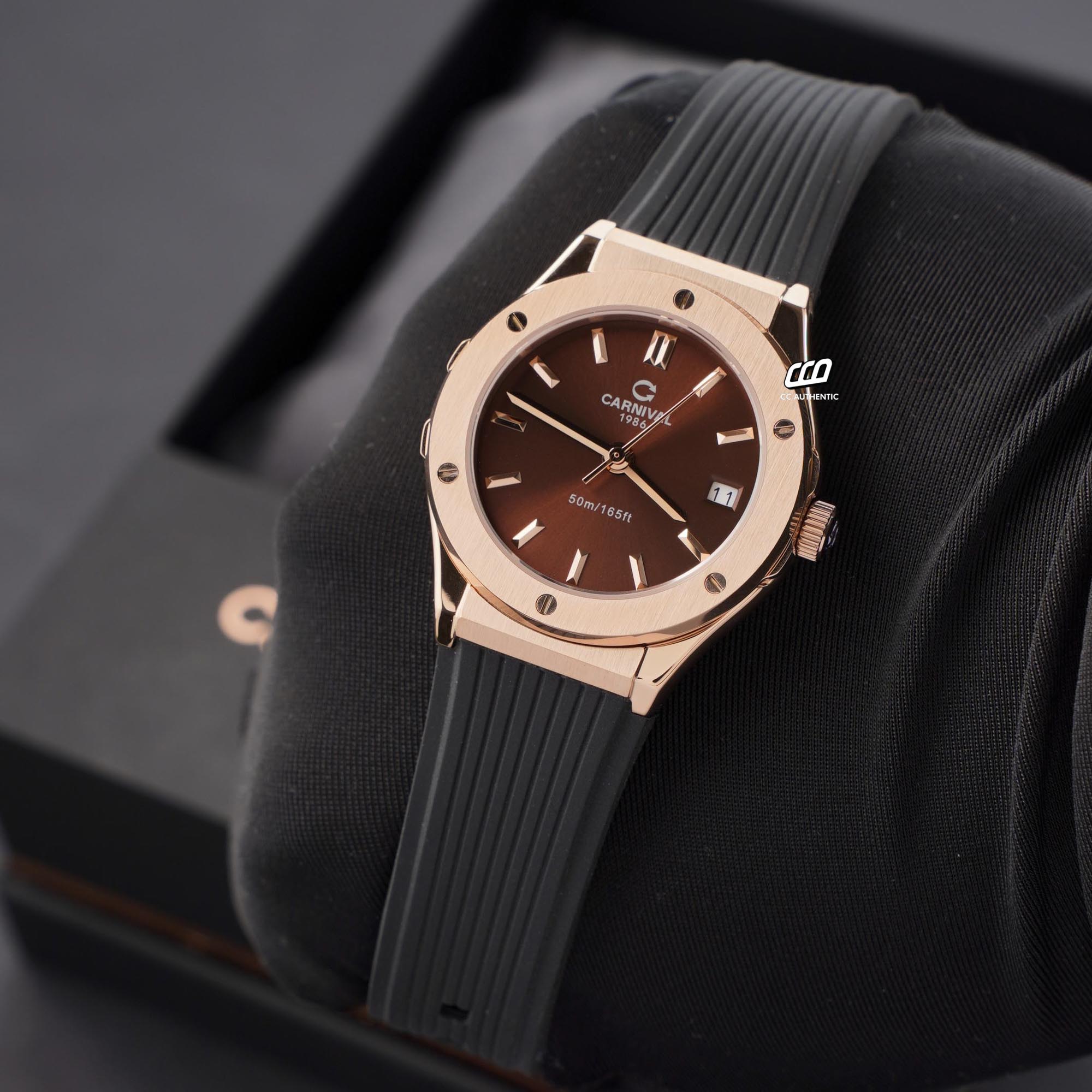ĐỒNG HỒ NỮ CARNIVAL 8168L VH DCS N QUAZT 34MM