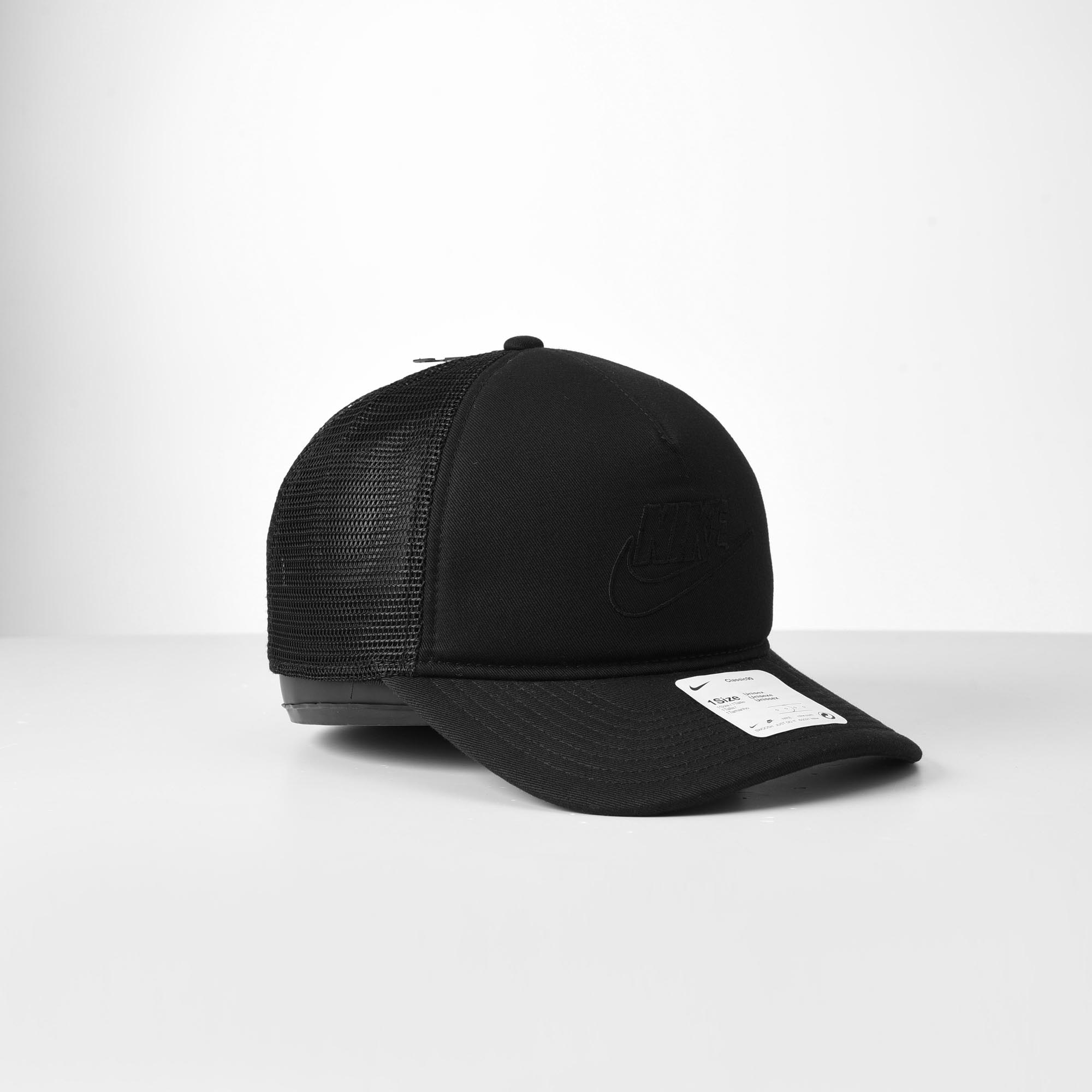 NIKE FUTURA BLACK TRUCKER HAT - BLACK