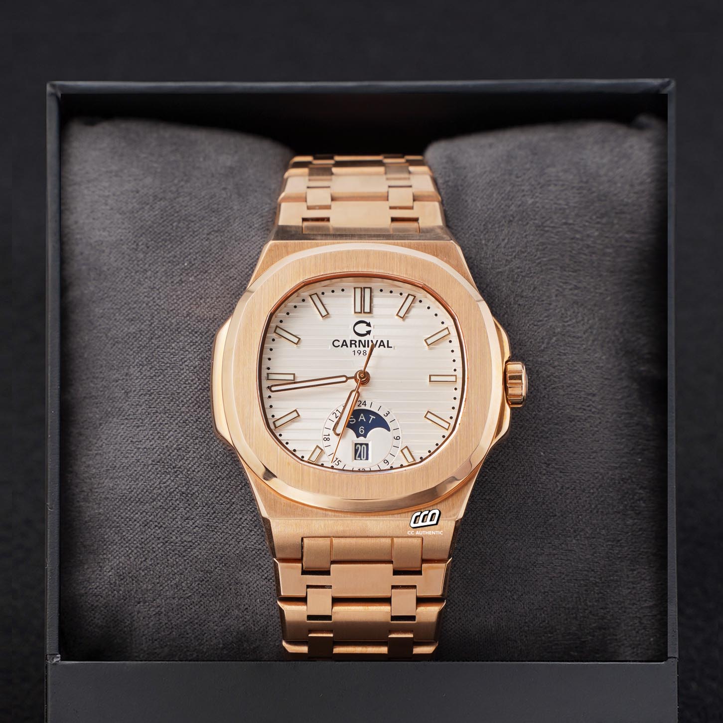 ĐỒNG HỒ NAM CARNIVAL 8110G1 VH T AUTOMATIC 41MM