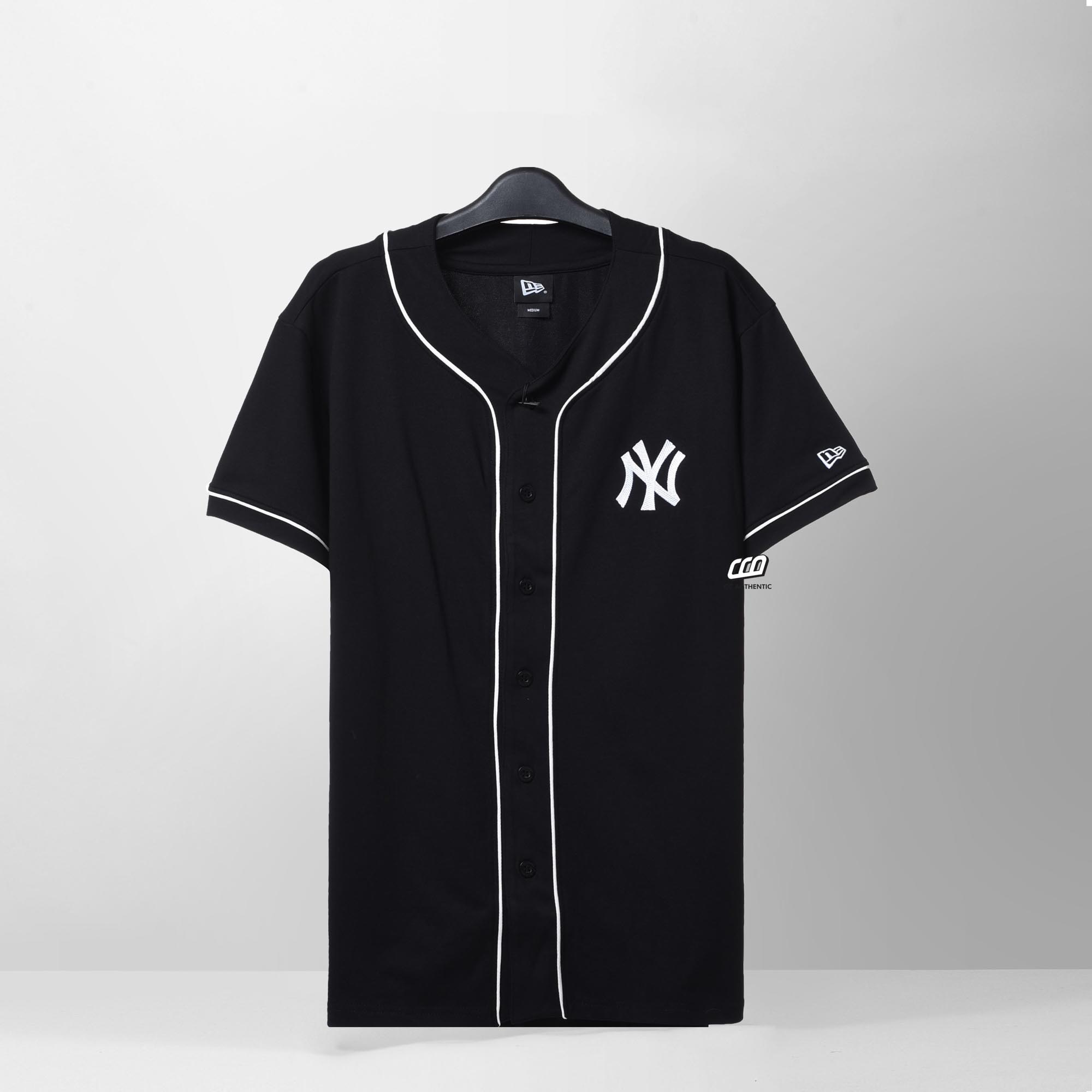 NEW ERA BASEBALL SHIRT - BLACK