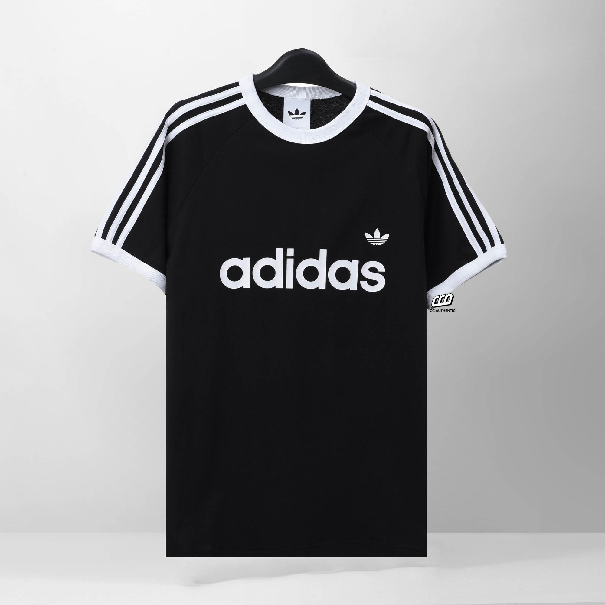 ADIDAS RINGER T-SHIRT - BLACK