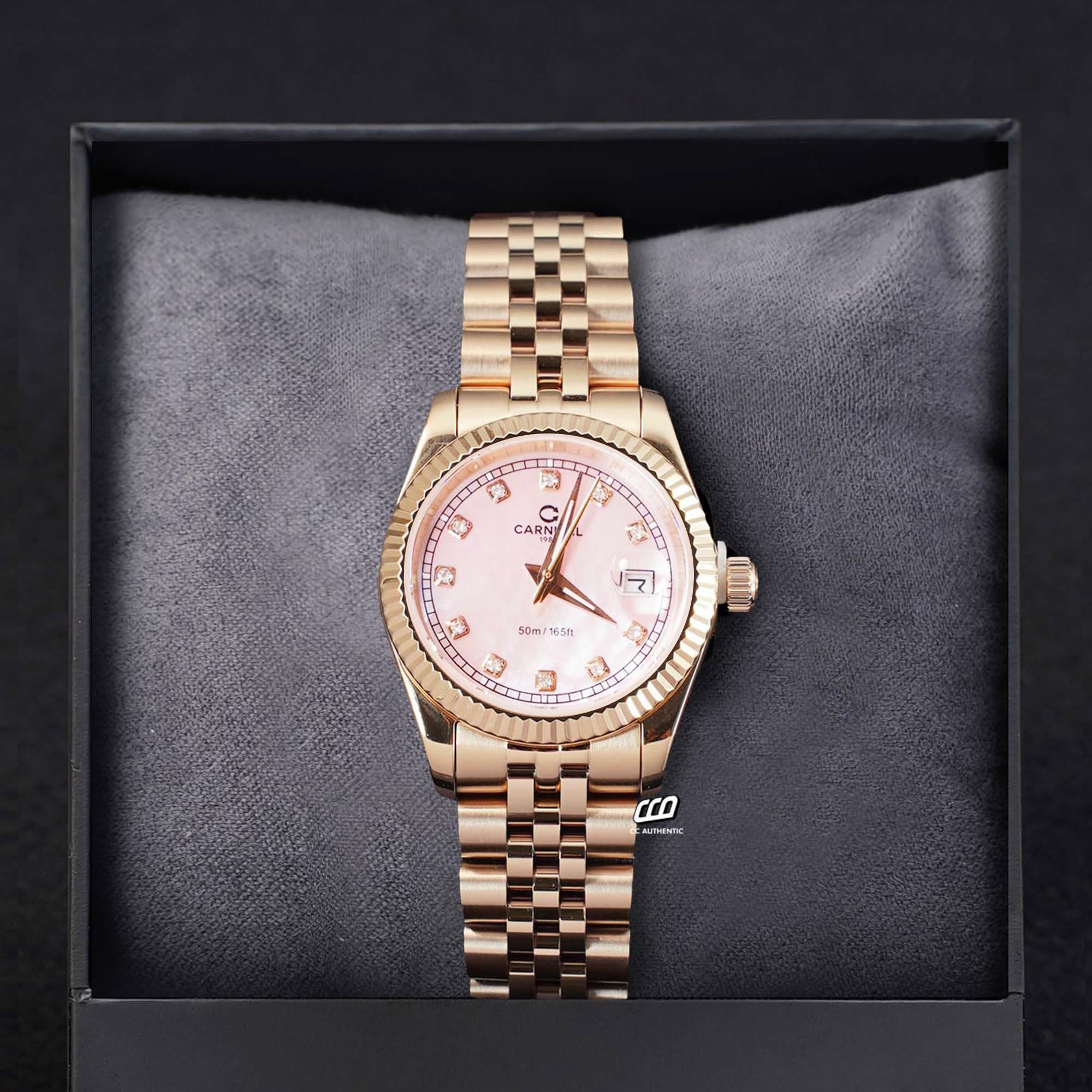 ĐỒNG HỒ NỮ CARNIVAL 8131L VH HK QUARTZ 32MM
