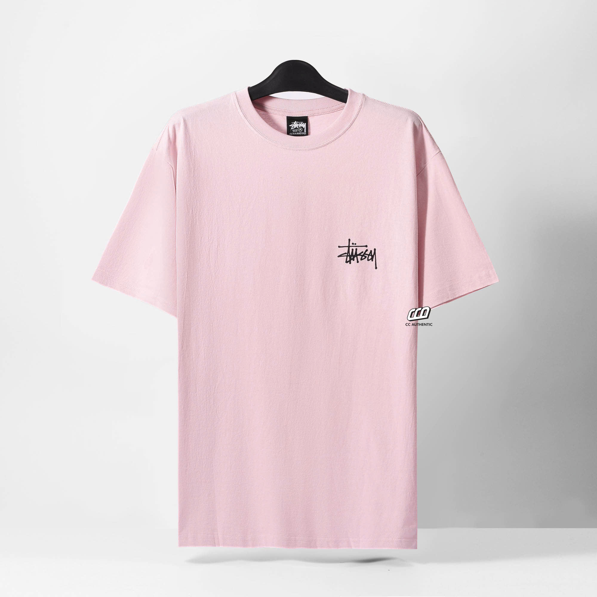 STUSSY BASIC TSHIRT - BLUSH