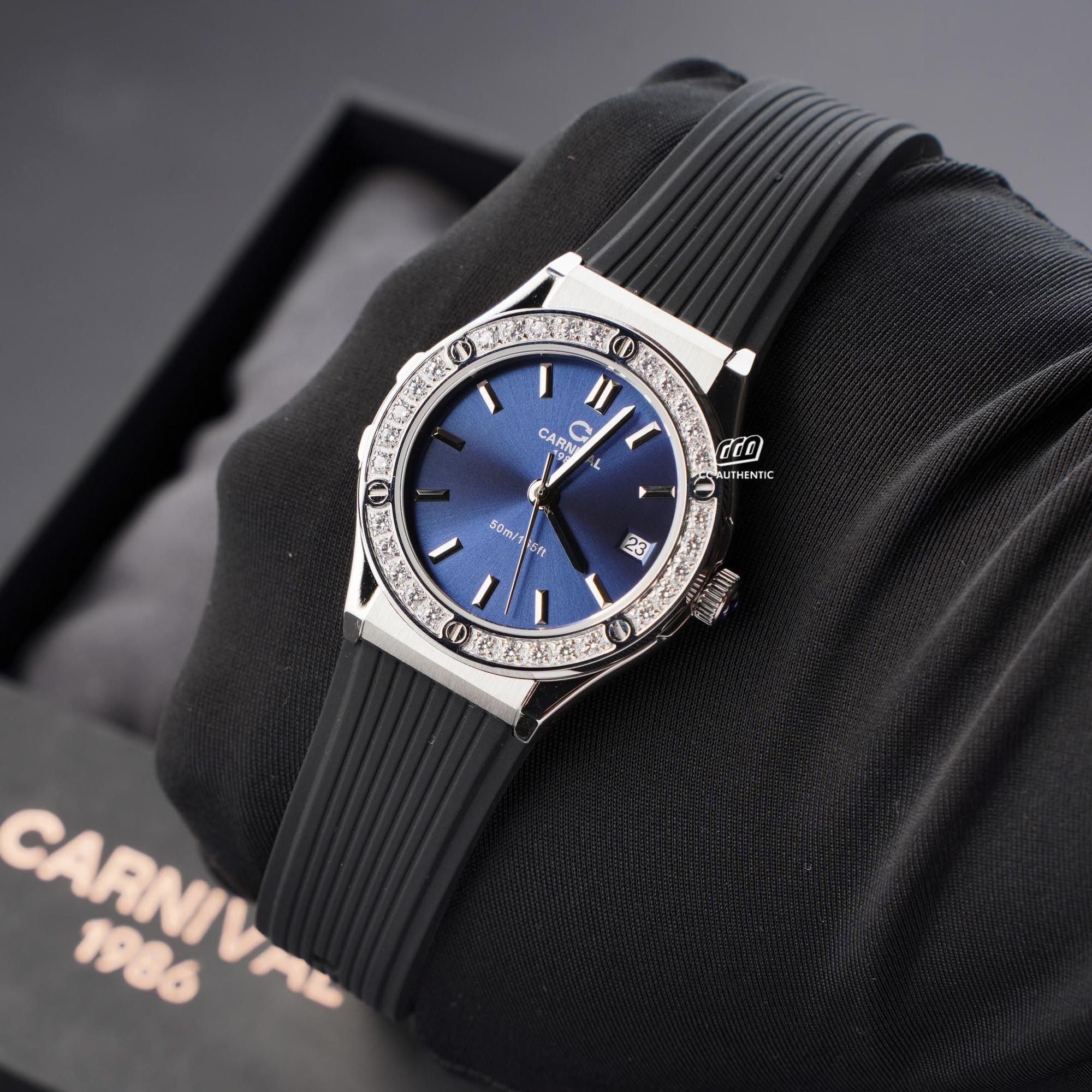 ĐỒNG HỒ NỮ CARNIVAL 8168L2 VT DCS X QUAZT 34MM