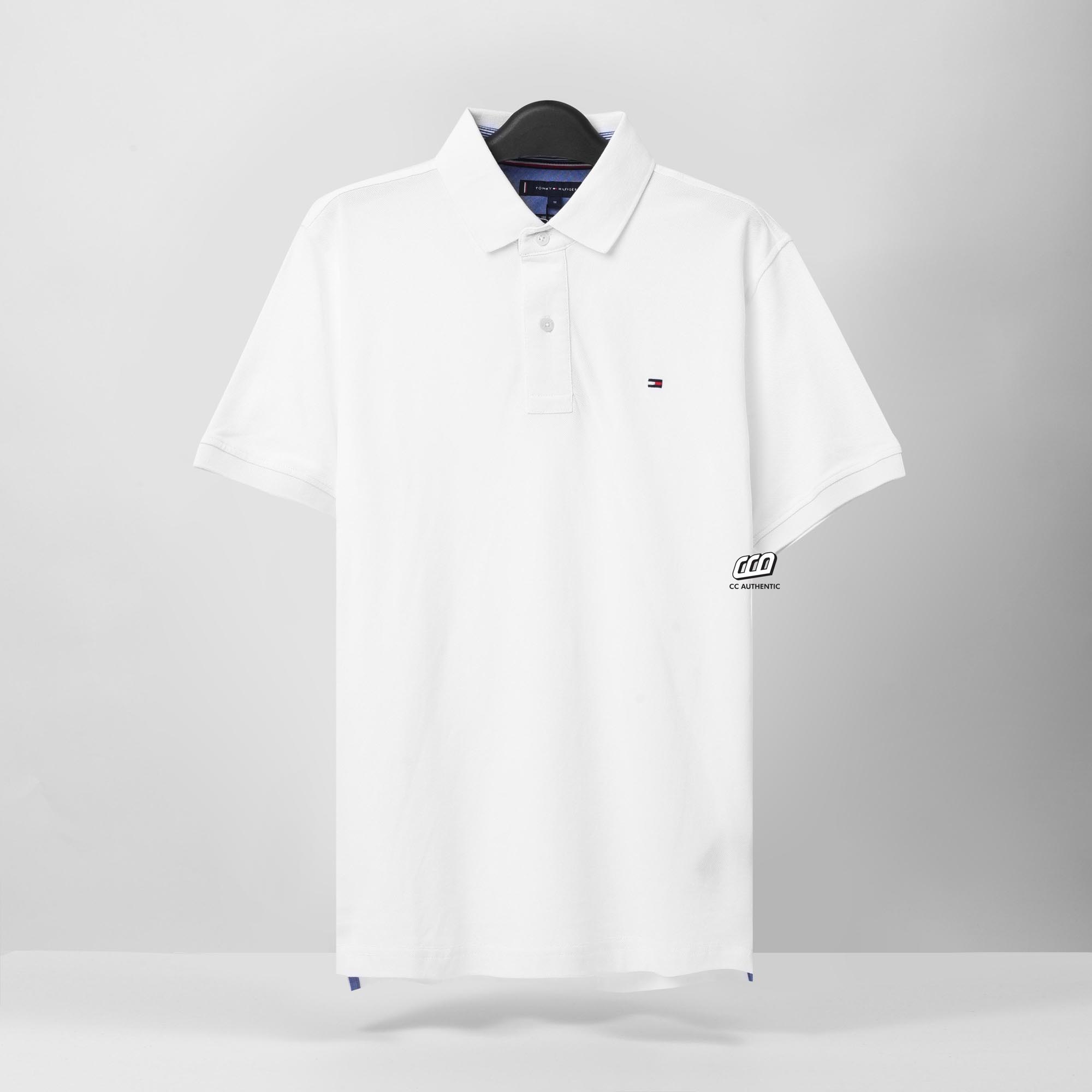 TOMMY HILFIGER BASIC POLO SHIRT - WHITE