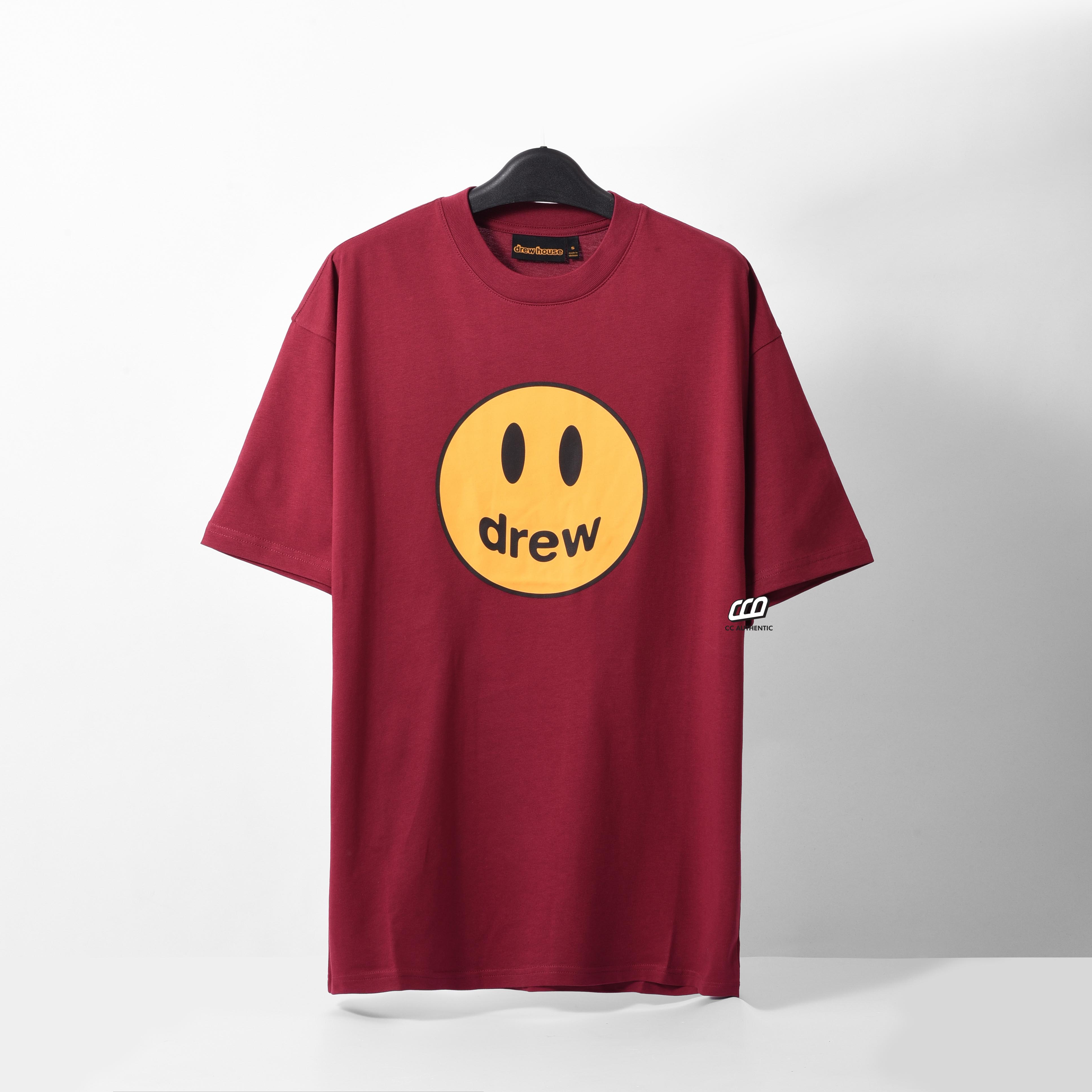 drew house mascot ss t-shirt - BURGUNDY