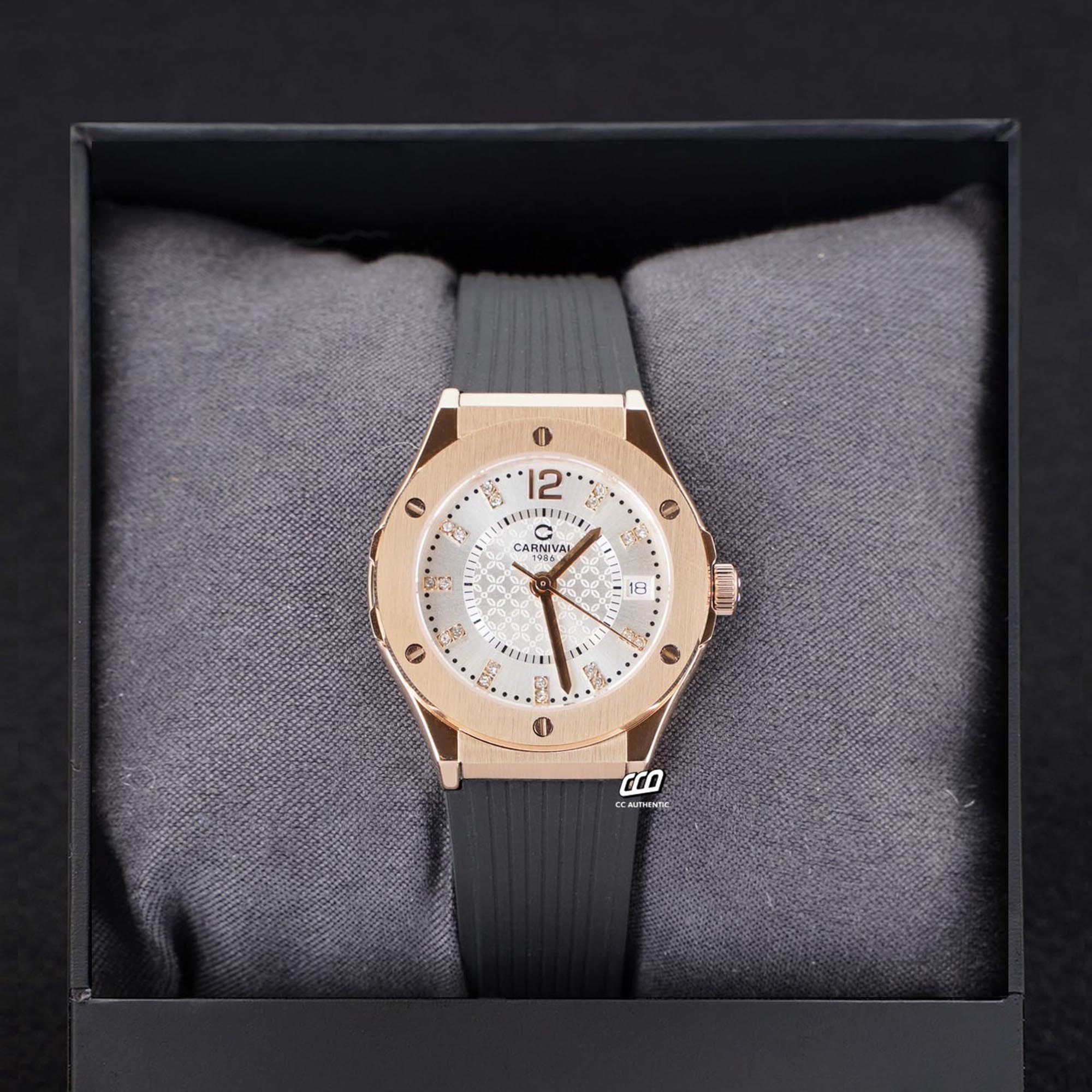 ĐỒNG HỒ NỮ CARNIVAL 8173L VH DCS T QUAZT 34MM
