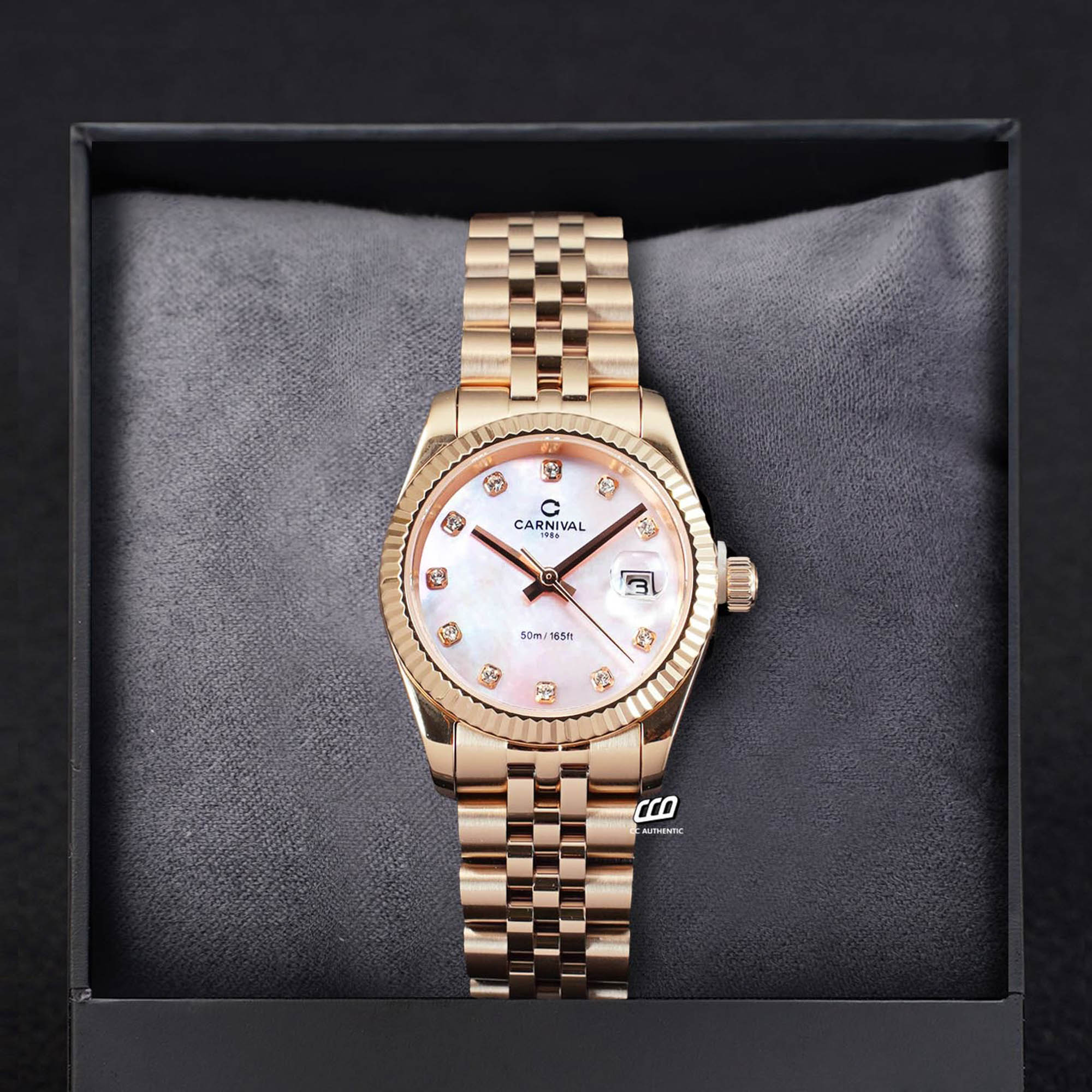 ĐỒNG HỒ NỮ CARNIVAL 8250L VH HK QUAZT 32MM