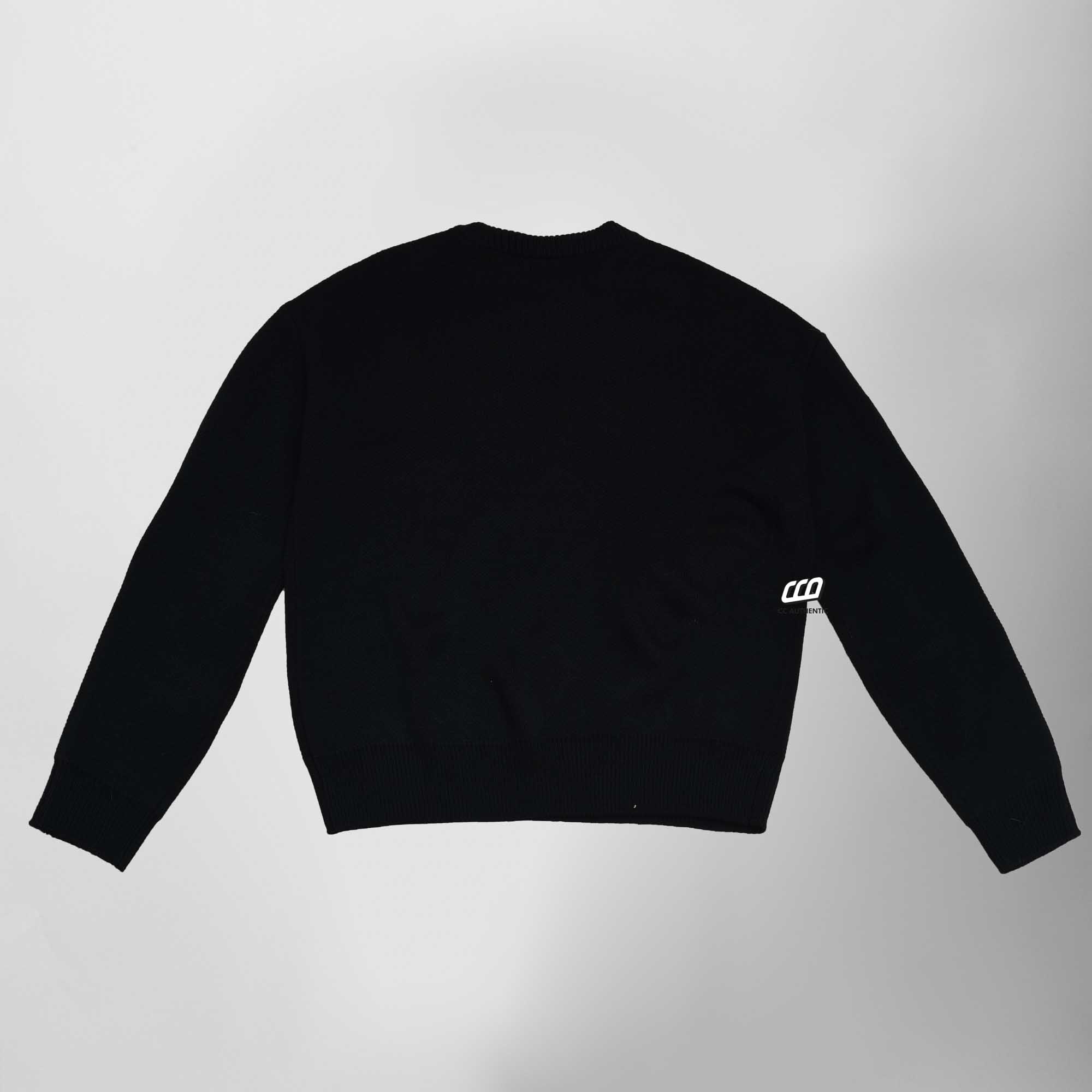 138C GALLERY KNIT SWEATER - BLACK/RED