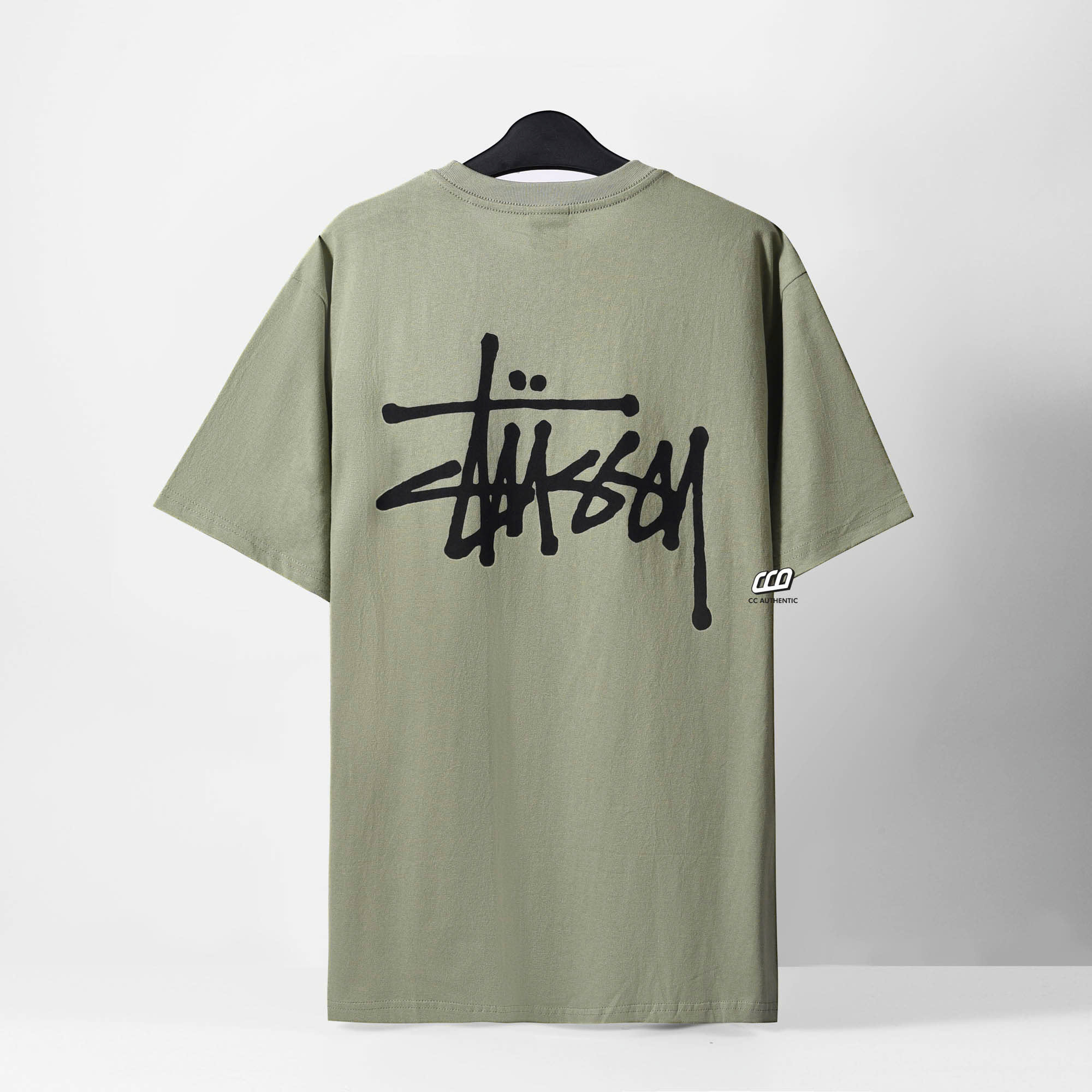 STUSSY BASIC TSHIRT -ARTICHOKE