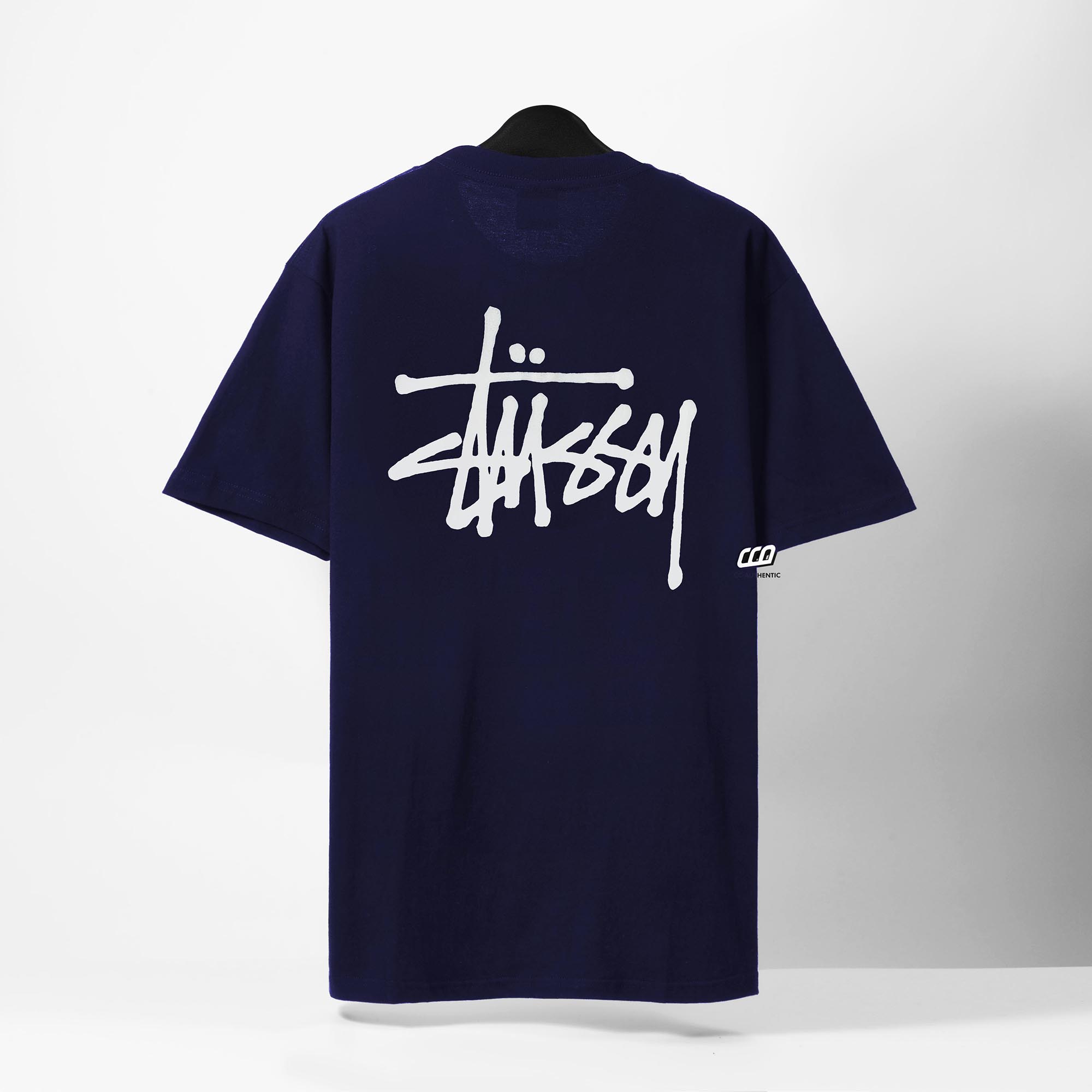 STUSSY BASIC T-SHIRT - NAVY