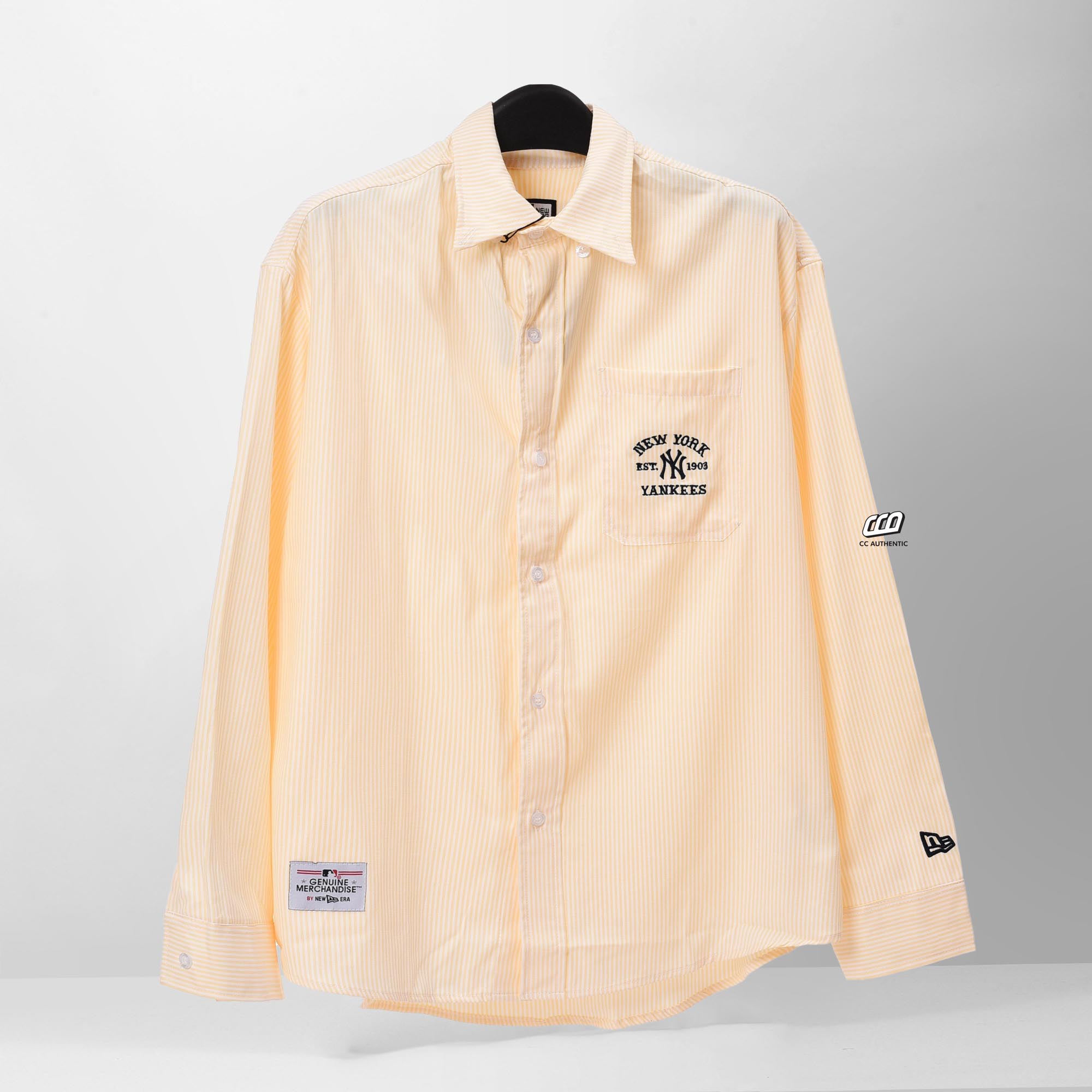 NEW ERA 1903 NY STRIPED SHIRT - YELLOW