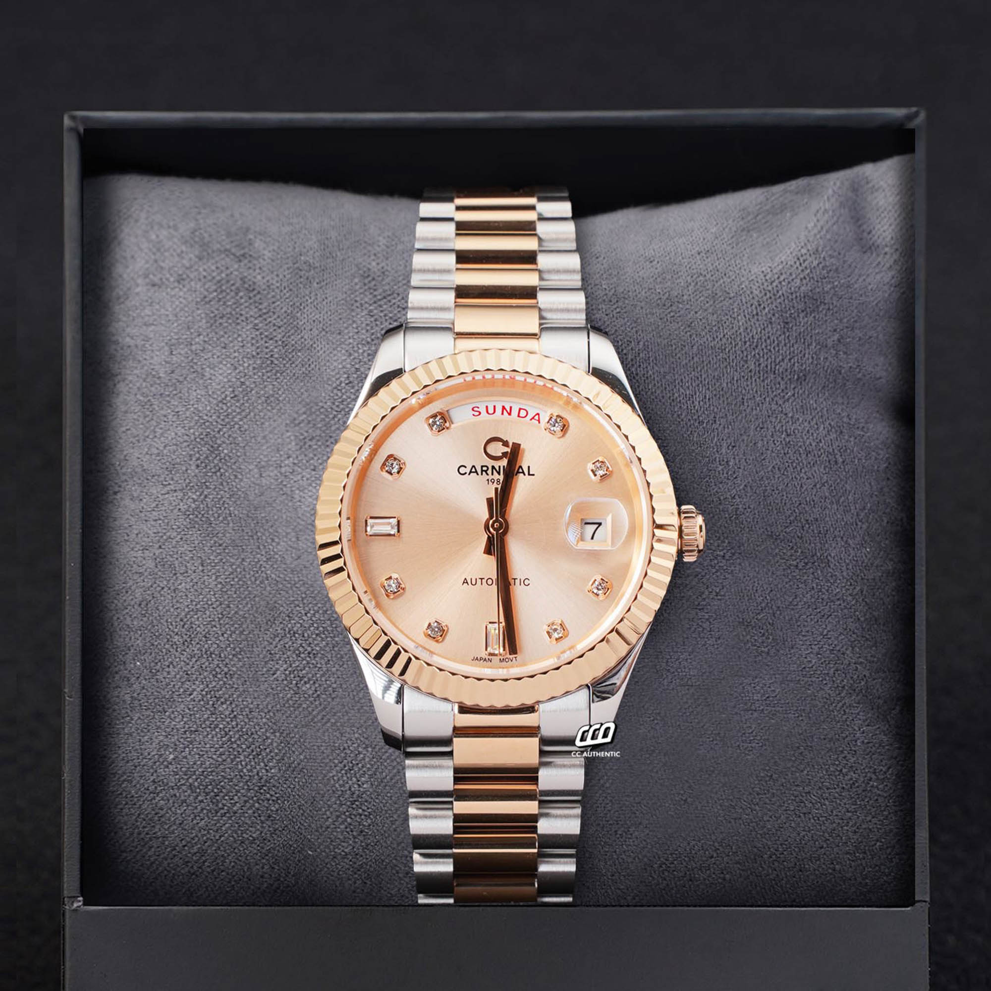 ĐỒNG HỒ NAM CARNIVAL 8239G CH NN AUTOMATIC 38MM