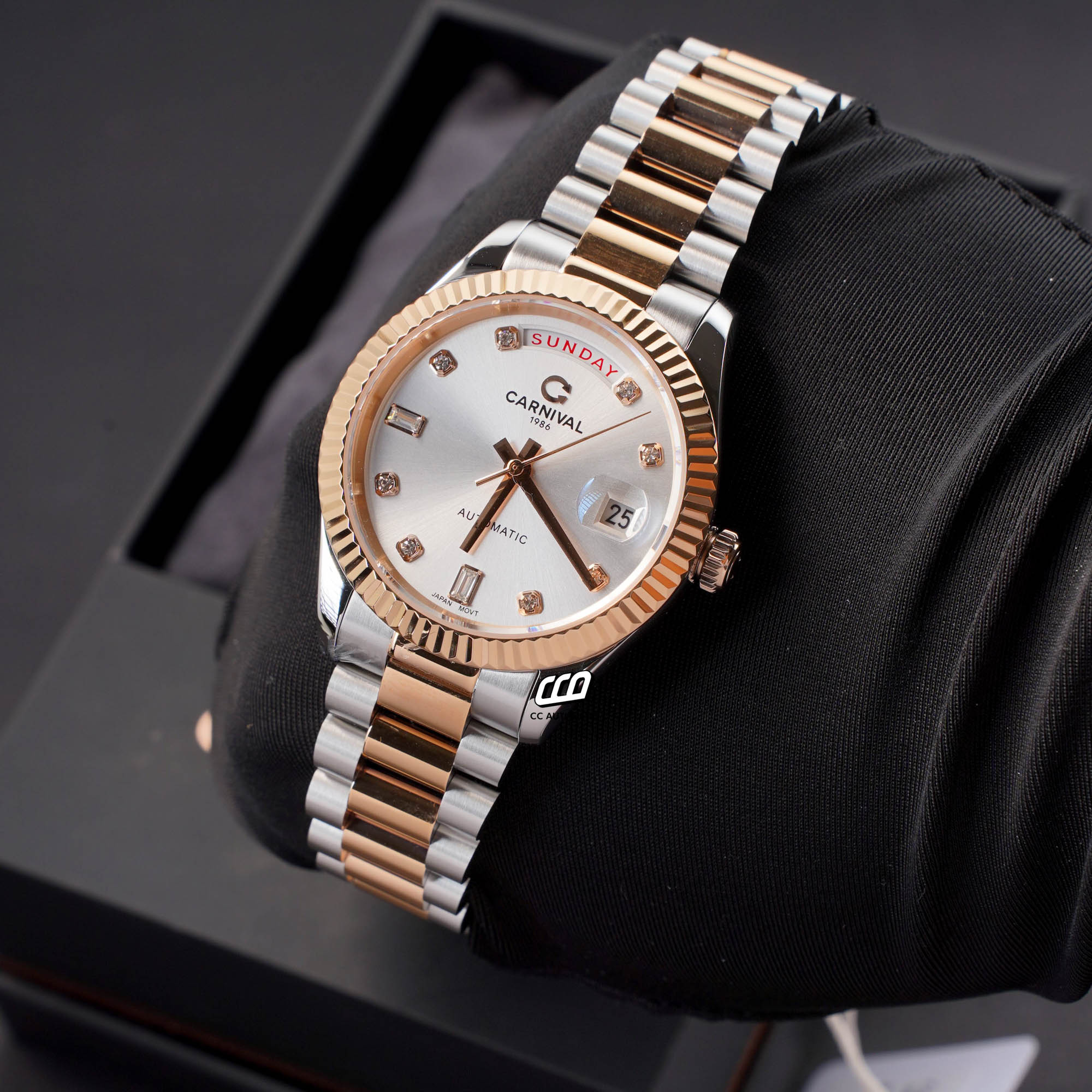 ĐỒNG HỒ NAM CARNIVAL 8239G CH T AUTOMATIC 38MM