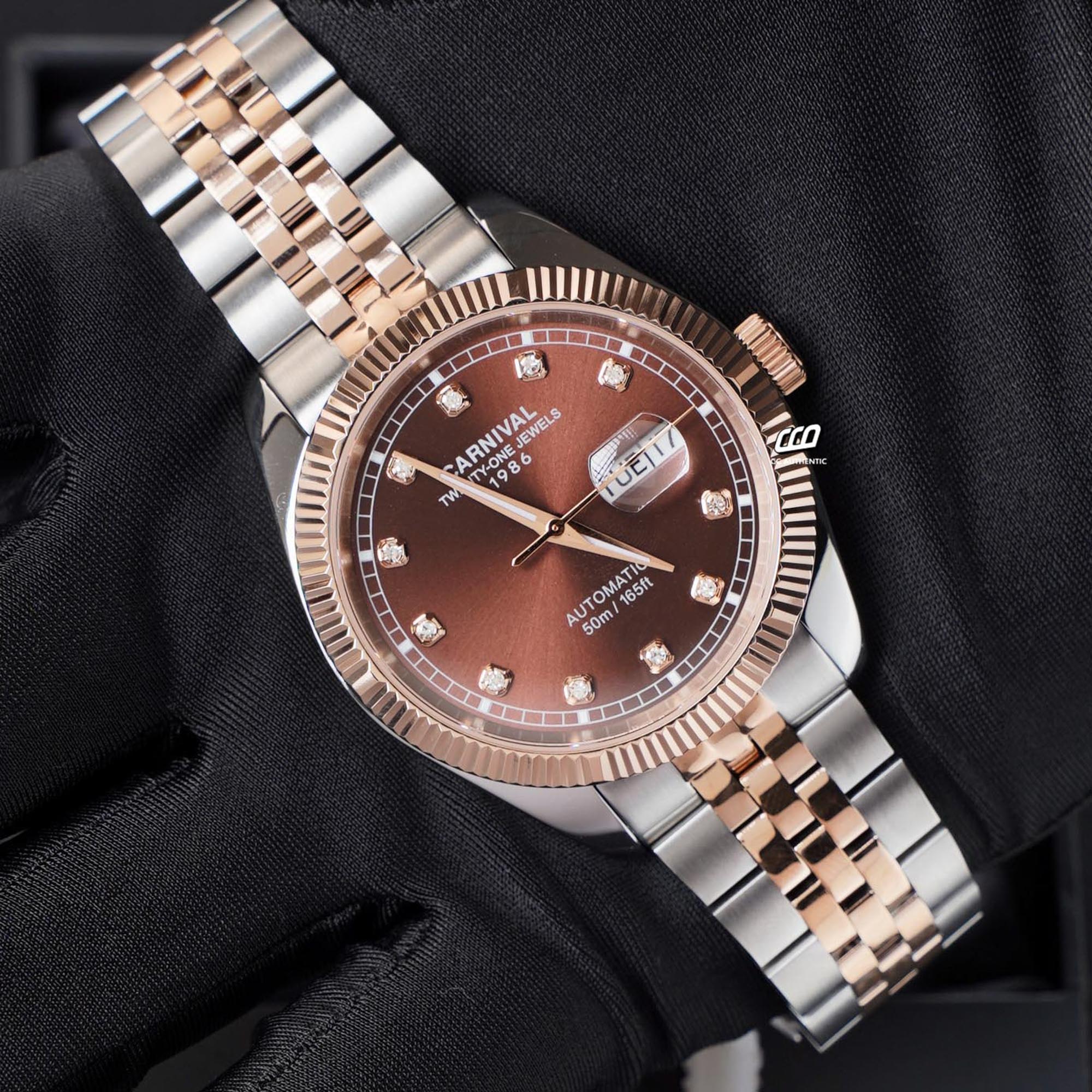 ĐỒNG HỒ NAM CARNIVAL 8131G CH N AUTOMATIC 41MM