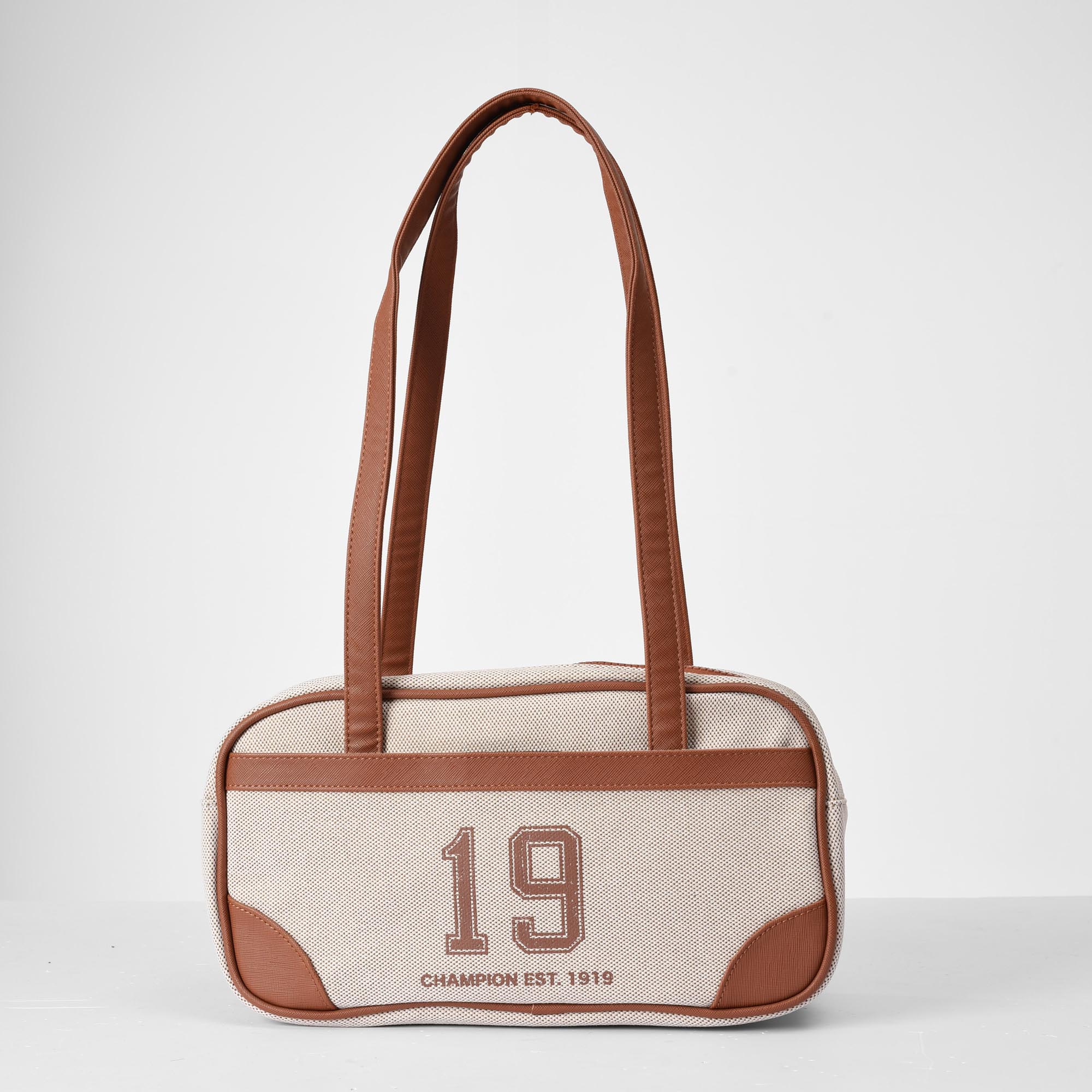 CHAMPION CAMPUS BRIEFCASE BAG - BROWN/WHITE