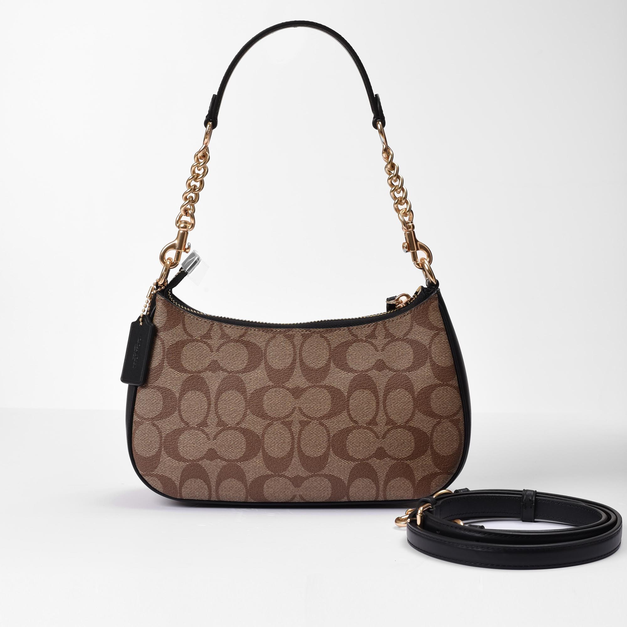 COACH SIGNATURE TERI BAG - BEIGE