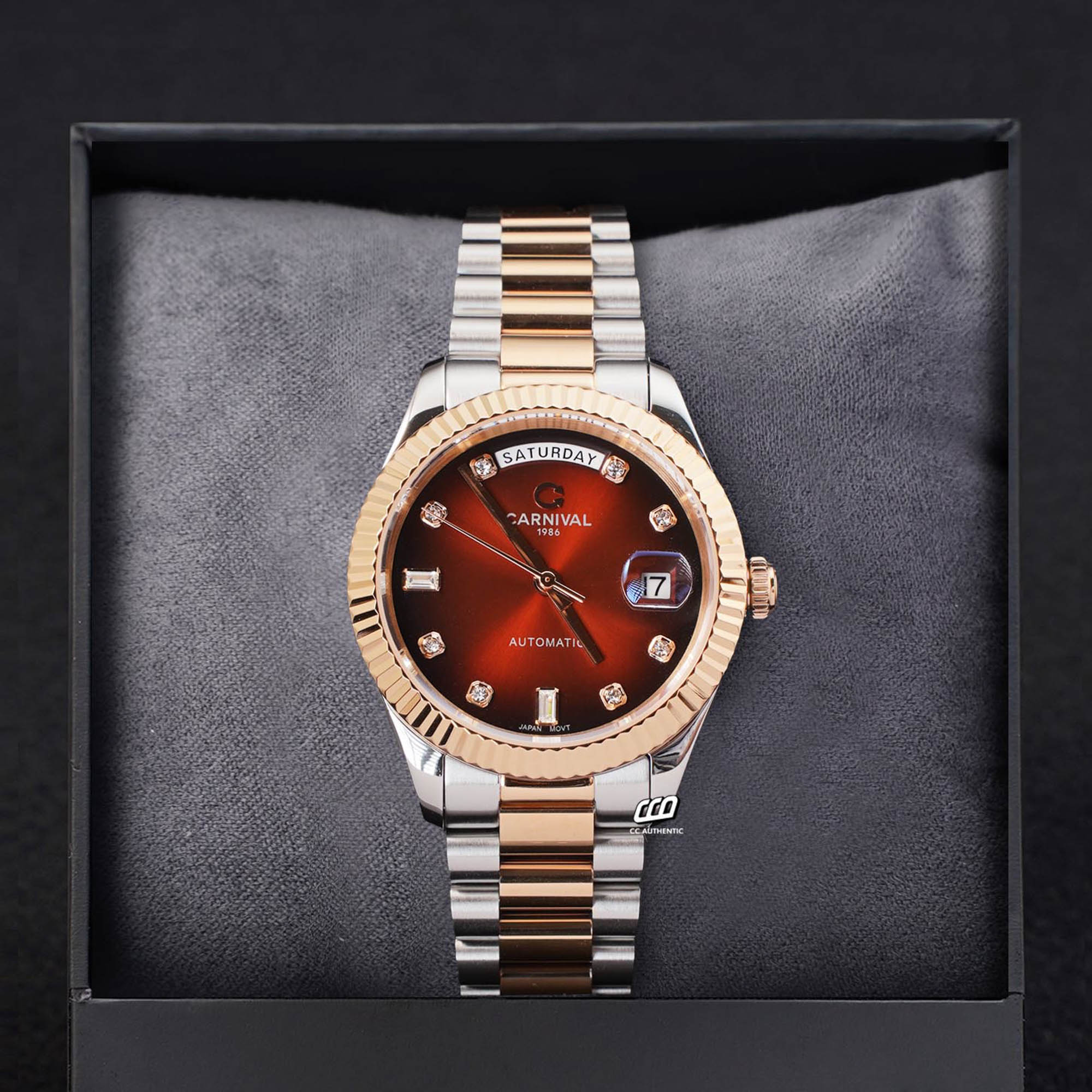 ĐỒNG HỒ NAM CARNIVAL 8239G CH N AUTOMATIC 38MM