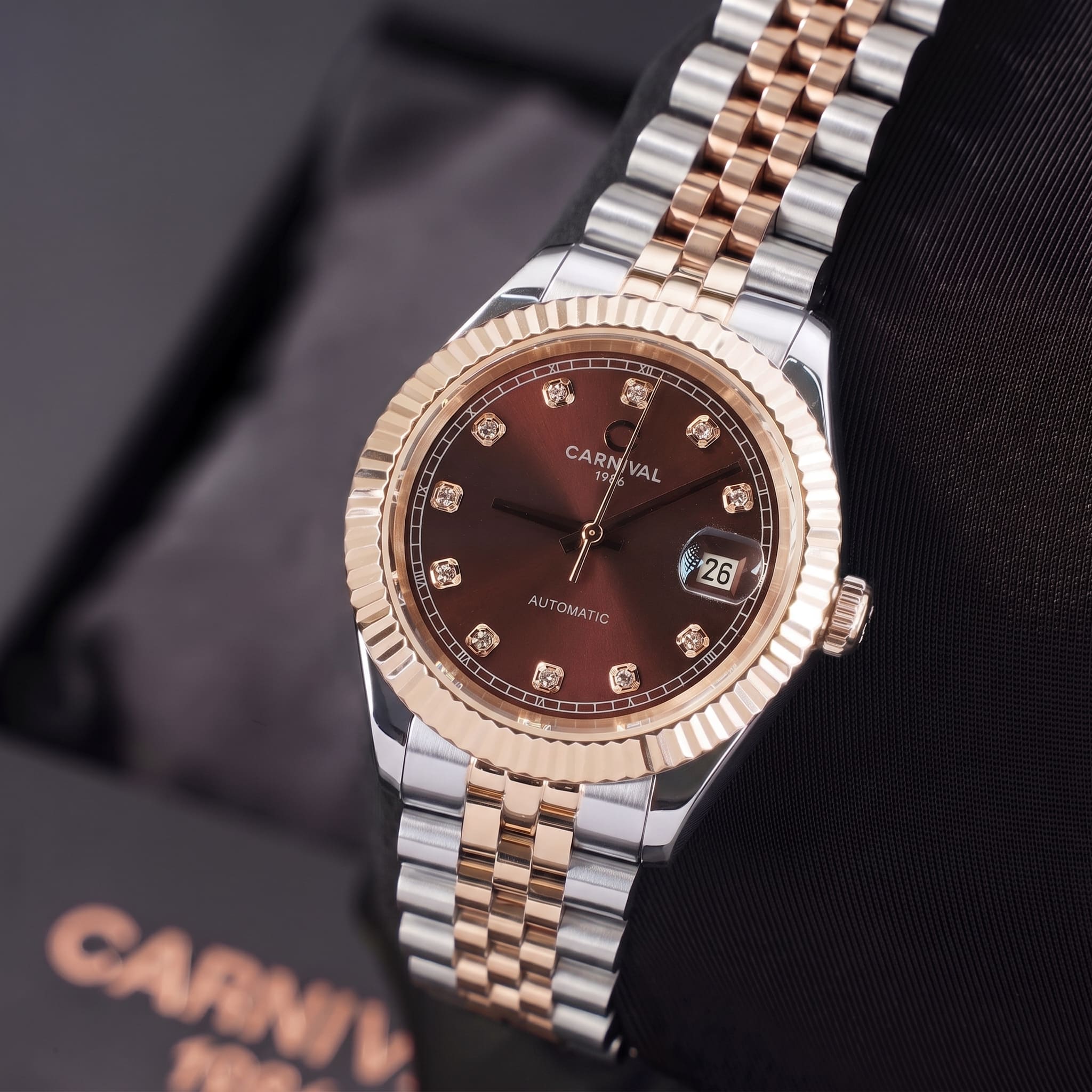 ĐỒNG HỒ NAM CARNIVAL 8250G CH N AUTOMATIC 38MM