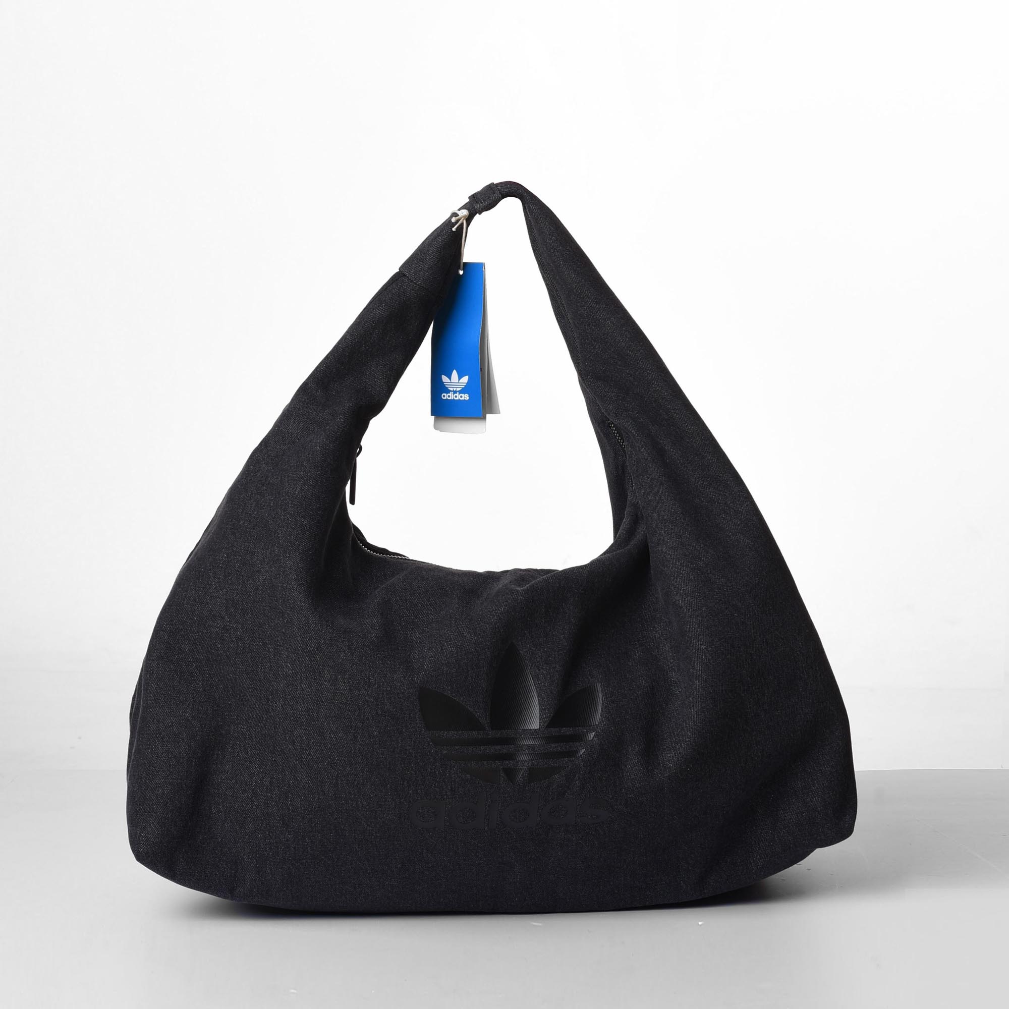 ADIDAS ORIGINAL DENIM SHOULDER BAG - BLACK