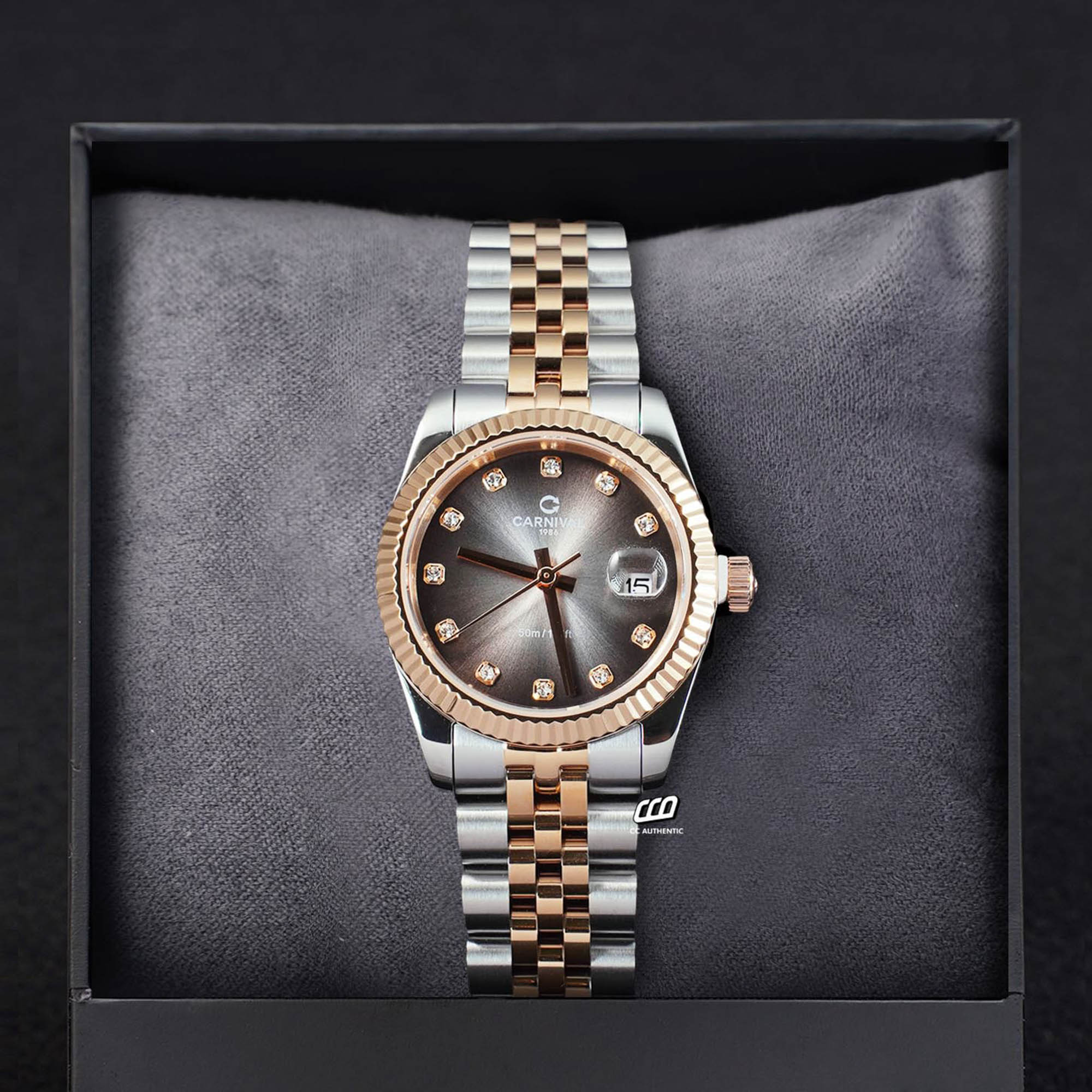 ĐỒNGH HỒ NỮ CARNIVAL 8250L CH XAM QUARTZ 32MM