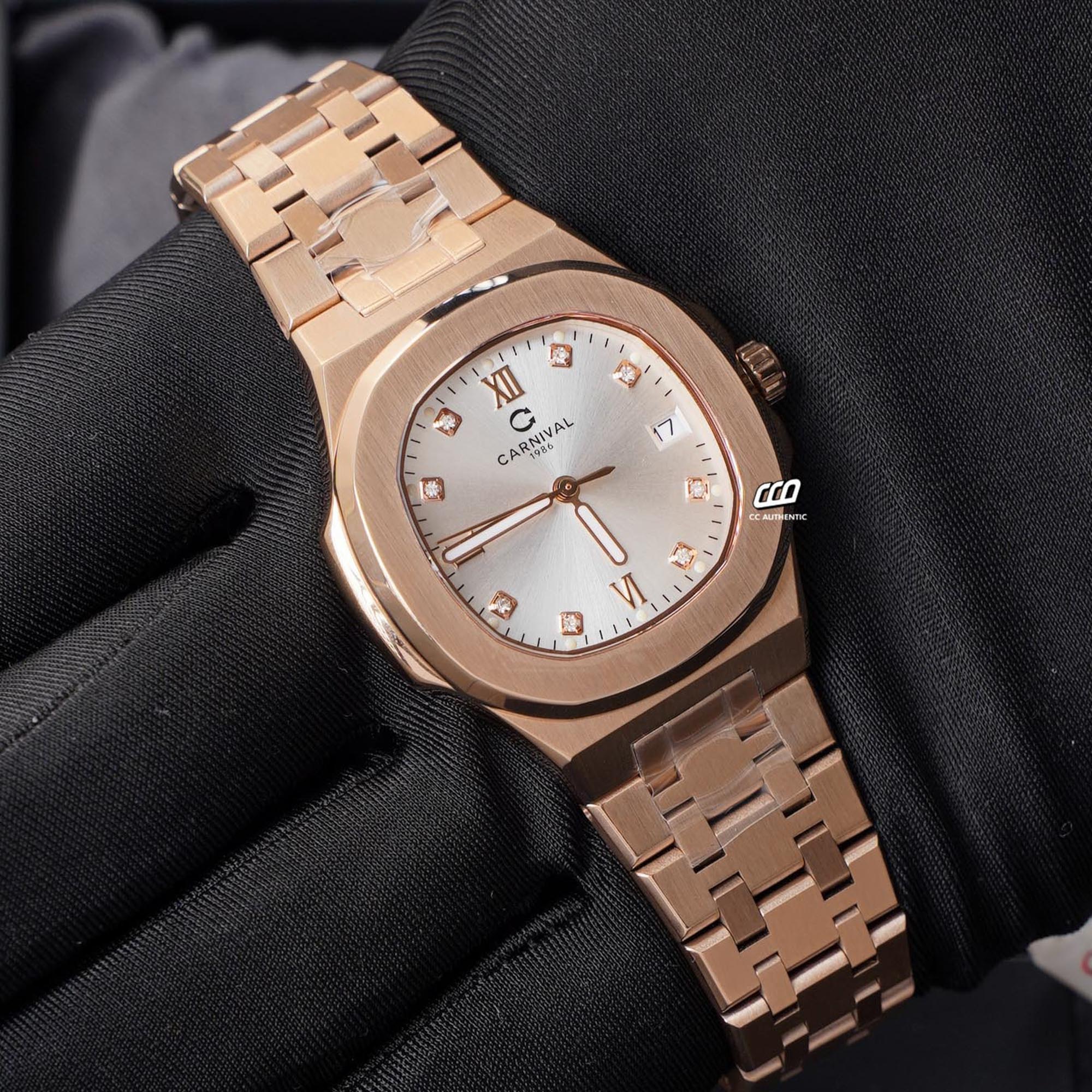 ĐỒNG HỒ NỮ CARNIVAL 8160L VH T QUAZT 34MM