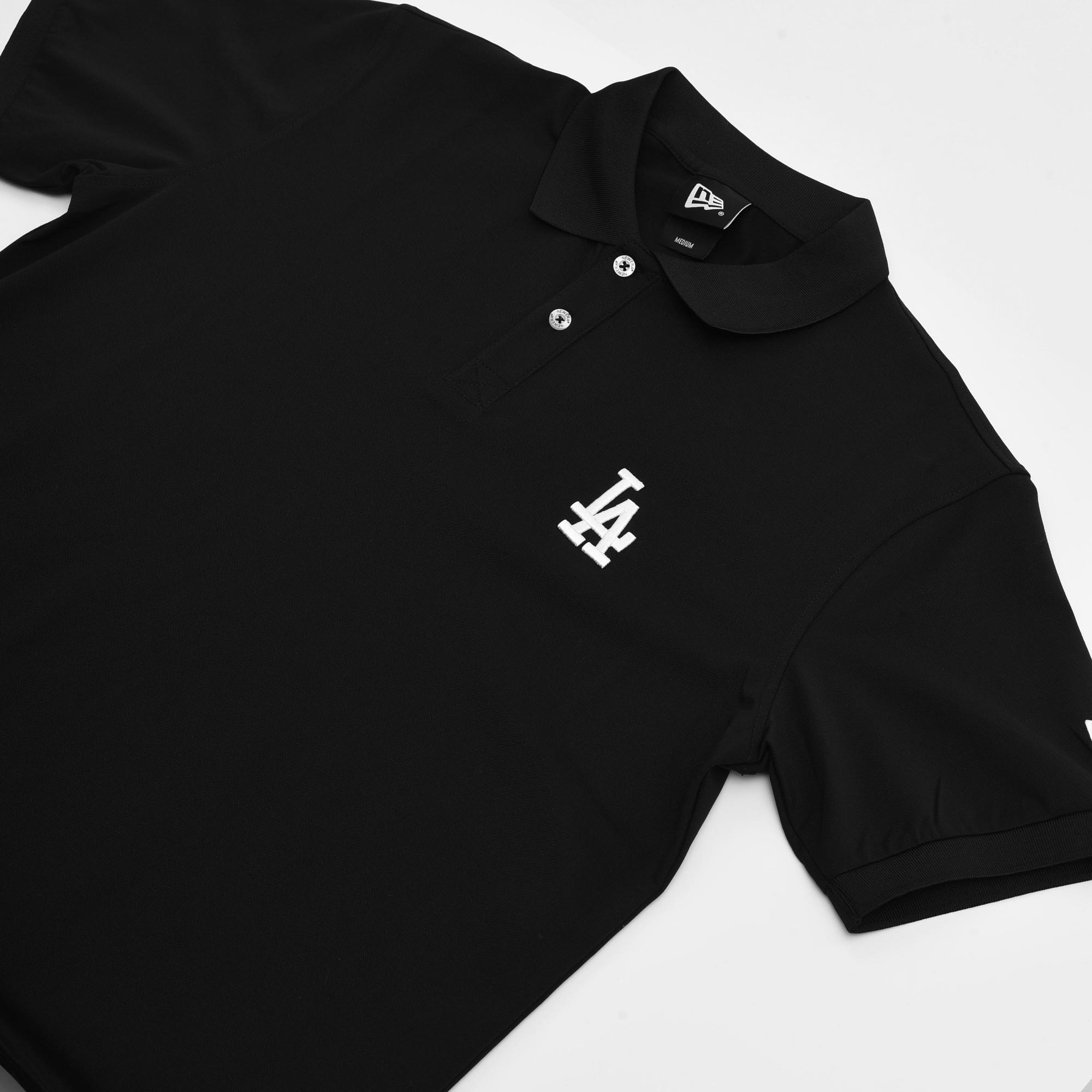 NEW ERA COLOR RID LA POLO SHIRT - BLACK