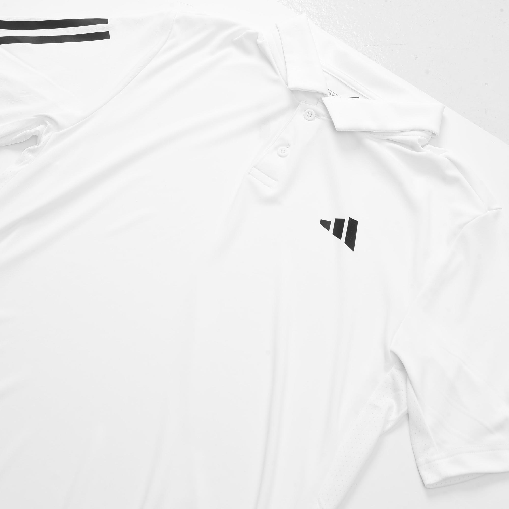 ADIDAS CLUB 3STR POLO SHIRT - WHITE