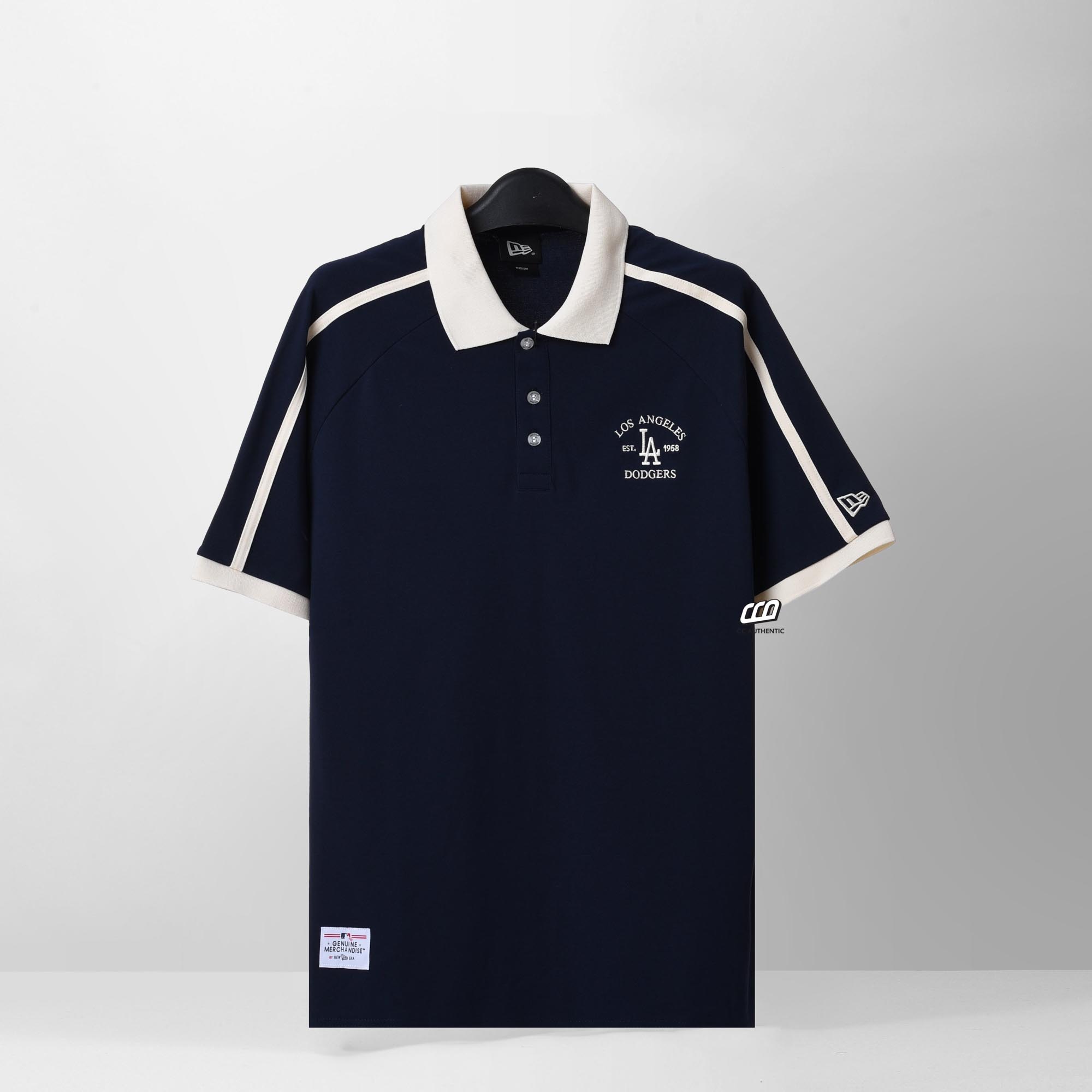 NEW ERA NAVYLINE POLO SHIRT - NAVY