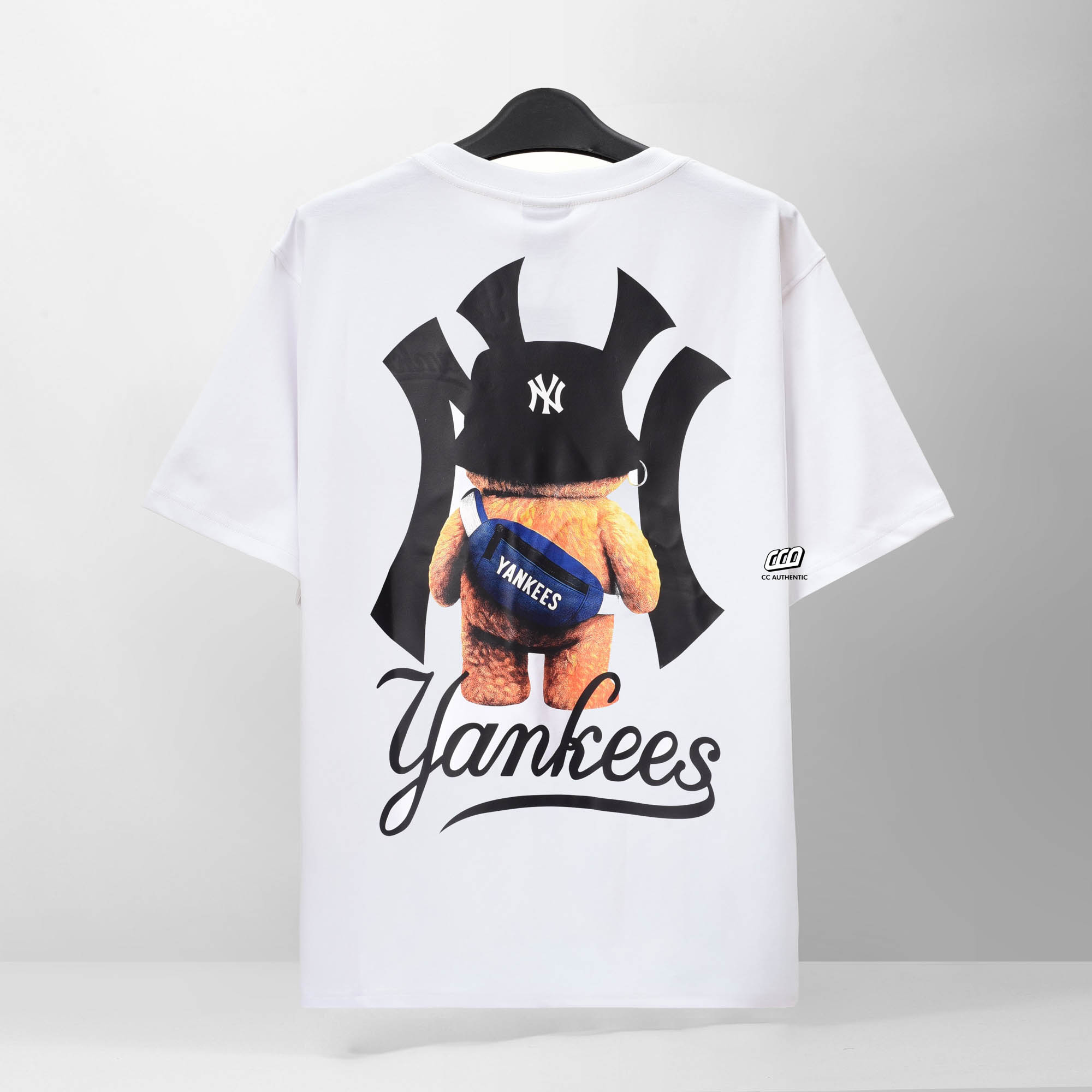 NEW ERA BEAR YANKEES T-SHIRT - WHITE