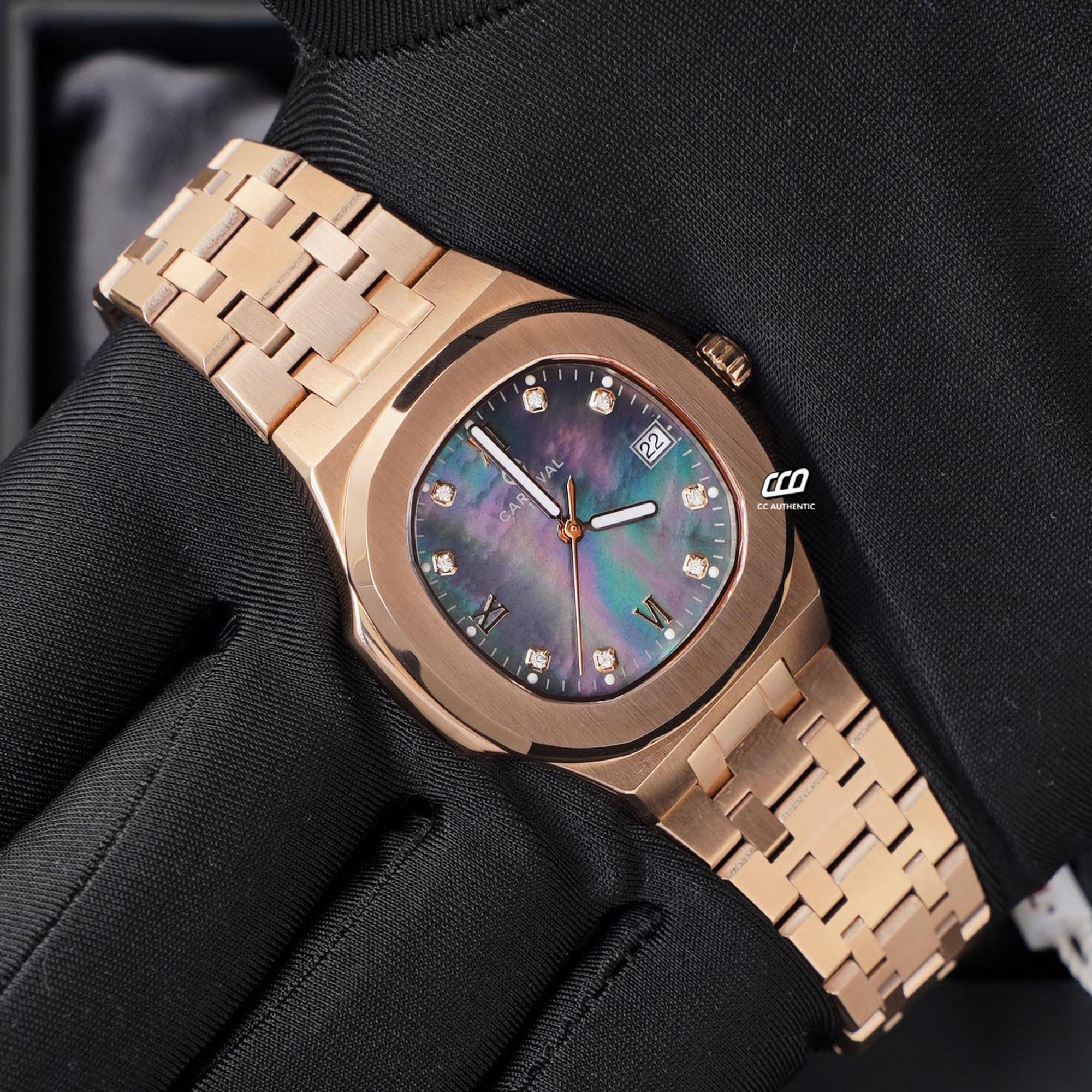 ĐỒNG HỒ NỮ CARNIVAL 8160L VH DK QUAZT 34MM