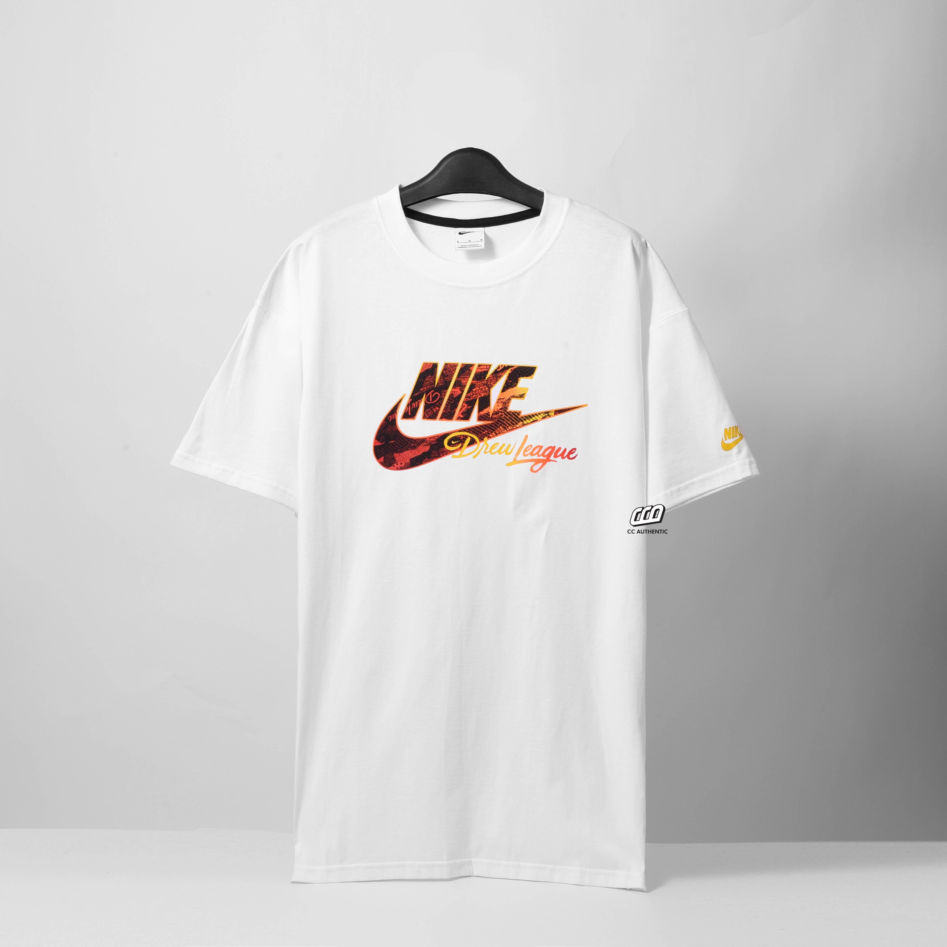 nike max 90 let it god pack drew league logo t-shirt - white