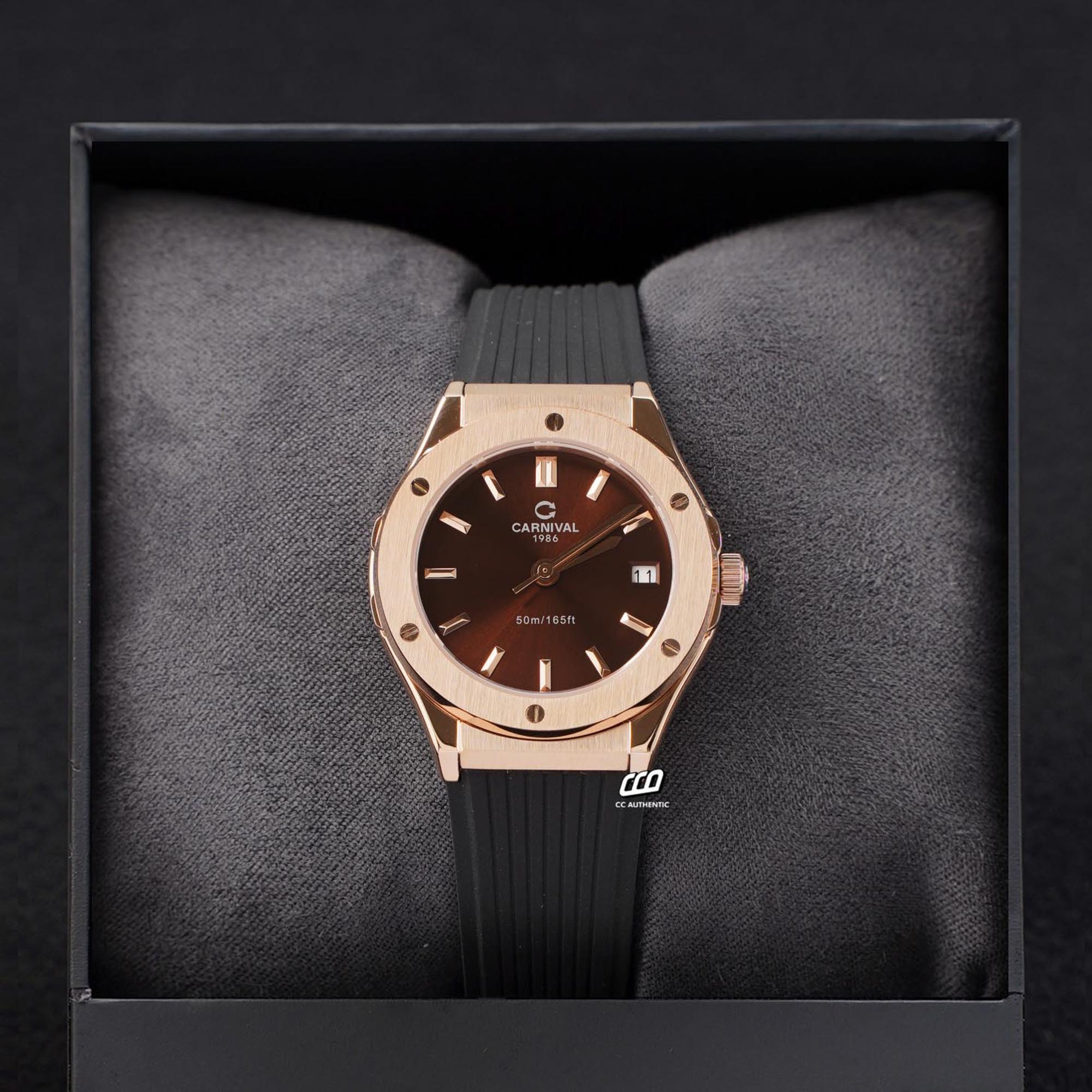 ĐỒNG HỒ NỮ CARNIVAL 8168L VH DCS N QUAZT 34MM