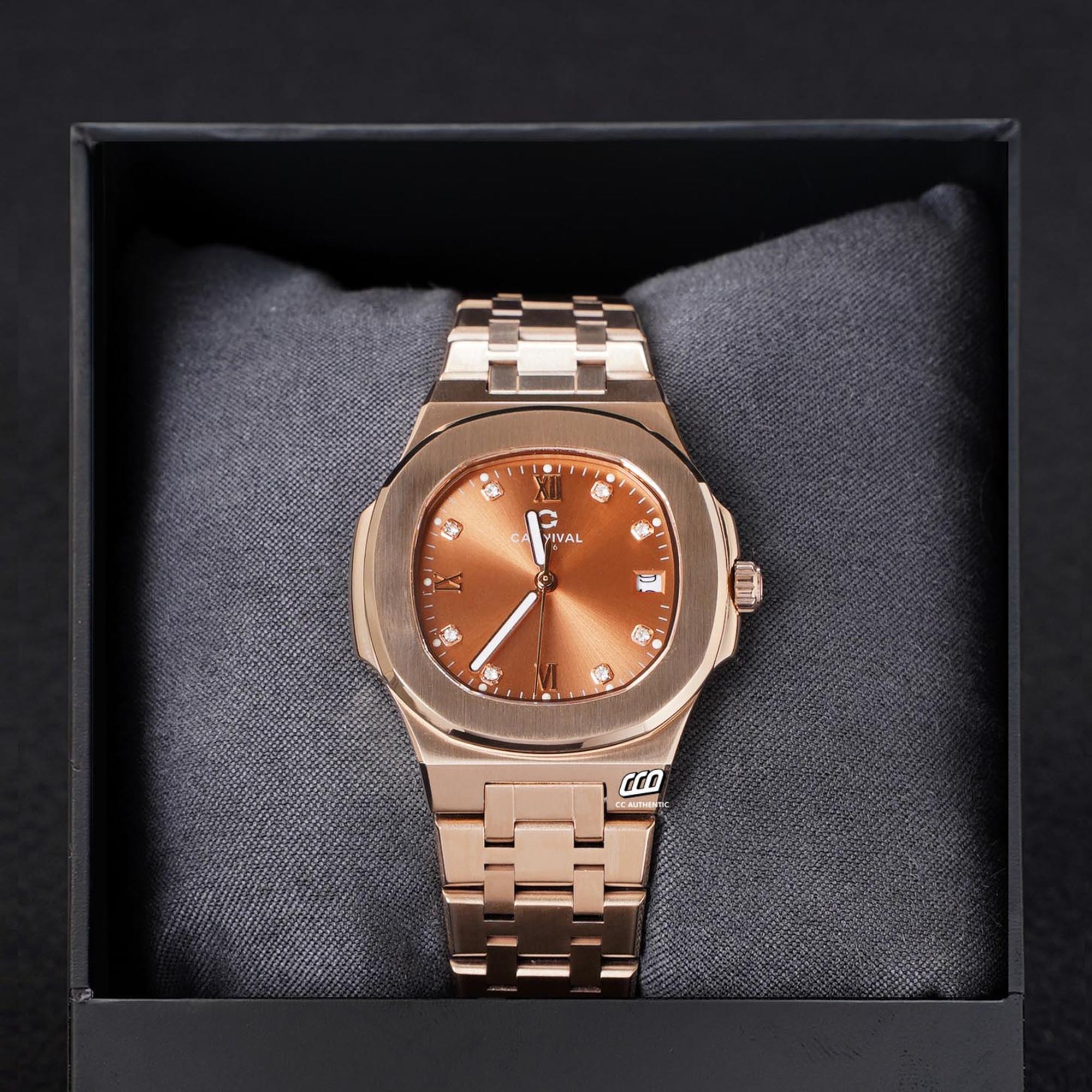 ĐỒNG HỒ NỮ CARNIVAL 8160L VH NCH QUAZT 34MM