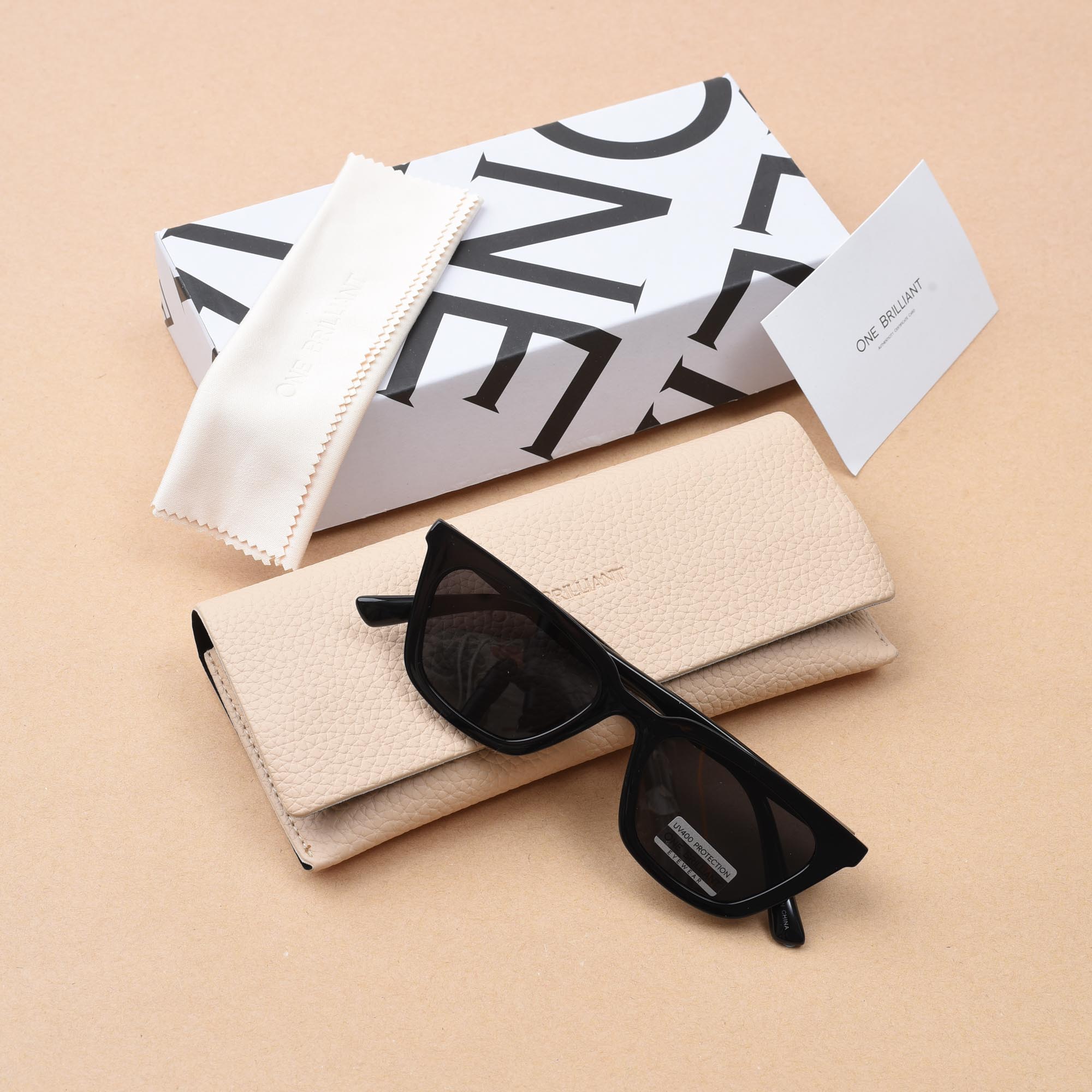 ONE BRILLIANT IVAN SUNGLASSES - BLACK