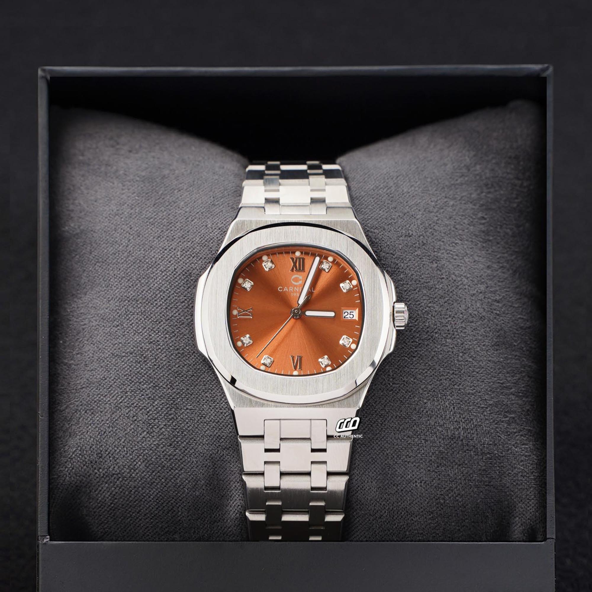 ĐỒNG HỒ NỮ CARNIVAL 8160L VT NCH QUAZT 34MM
