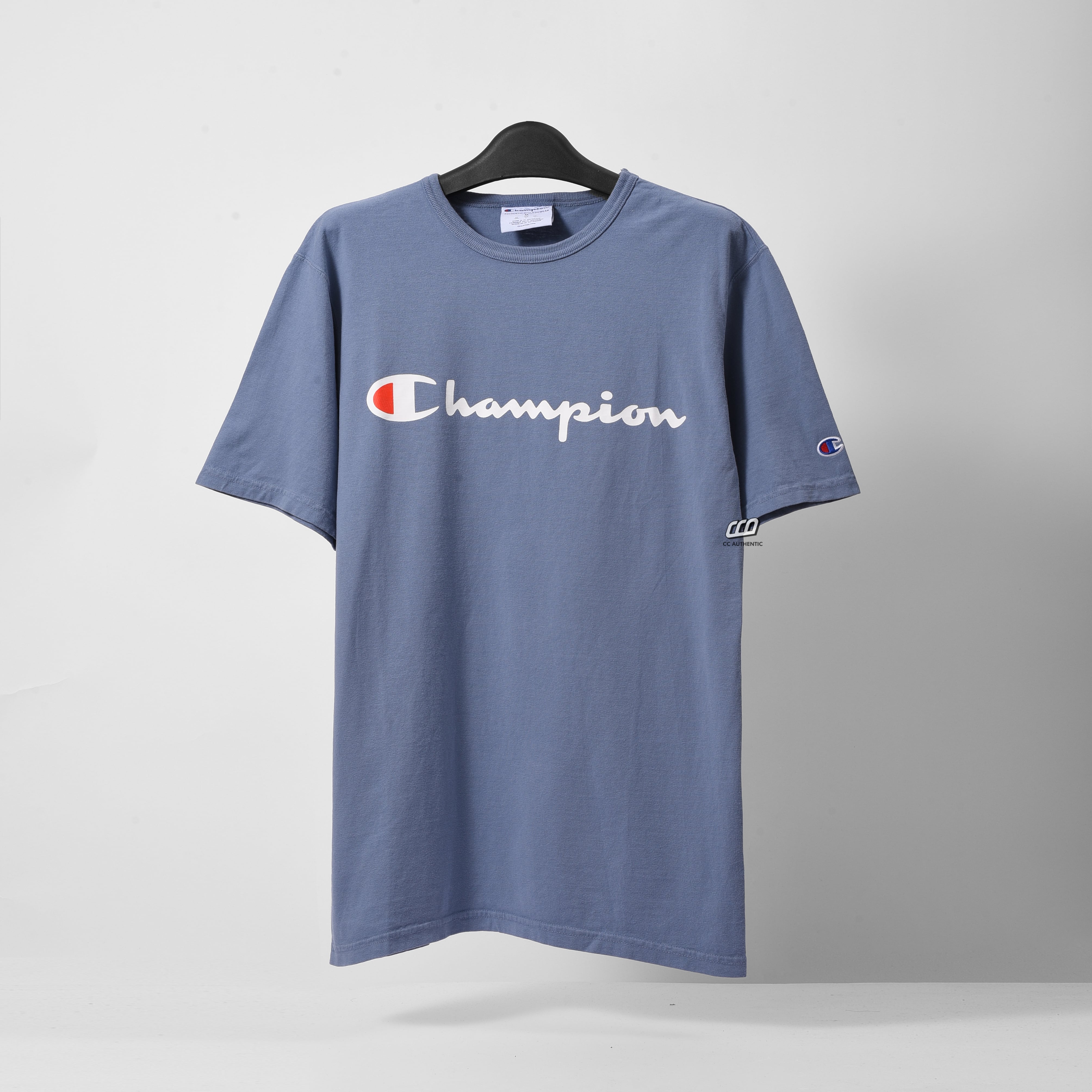 Champion Dyed Tshirt, Printed Logo -  Saltwater