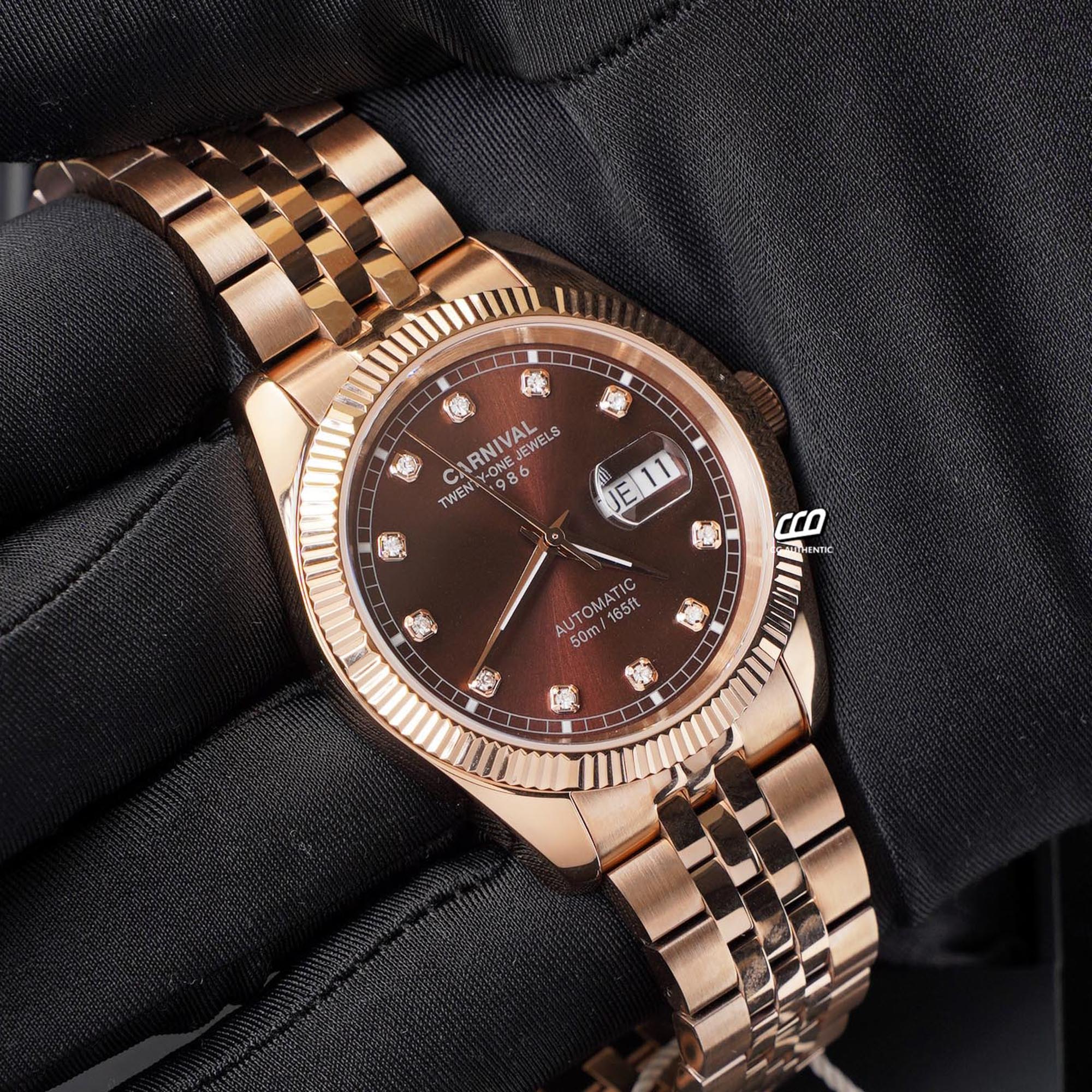 ĐỒNG HỒ NAM CARNIVAL 8131G VH N AUTOMATIC 41MM