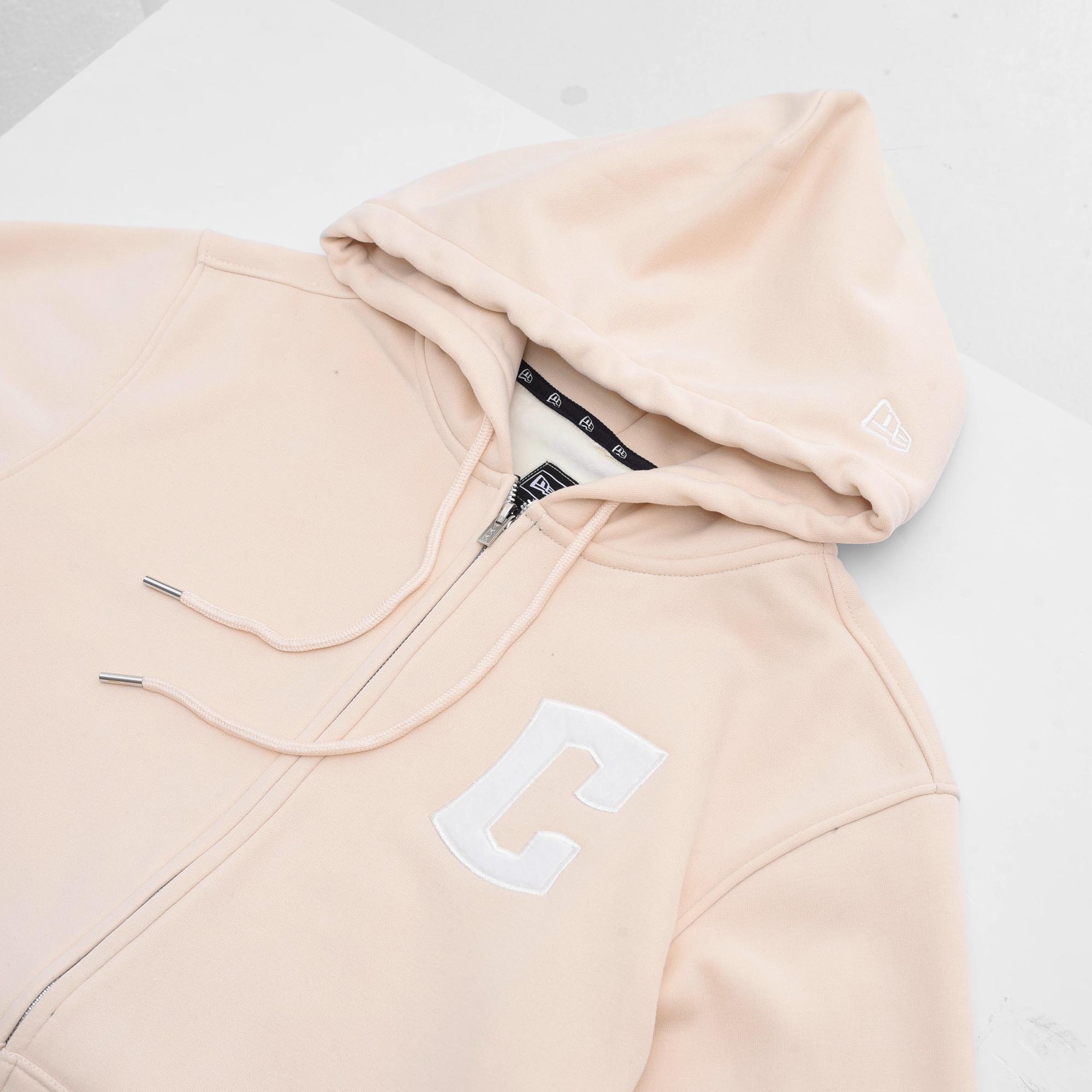 NEW ERA BASIC LOGO CLEVELAND HOODIE - IVORY