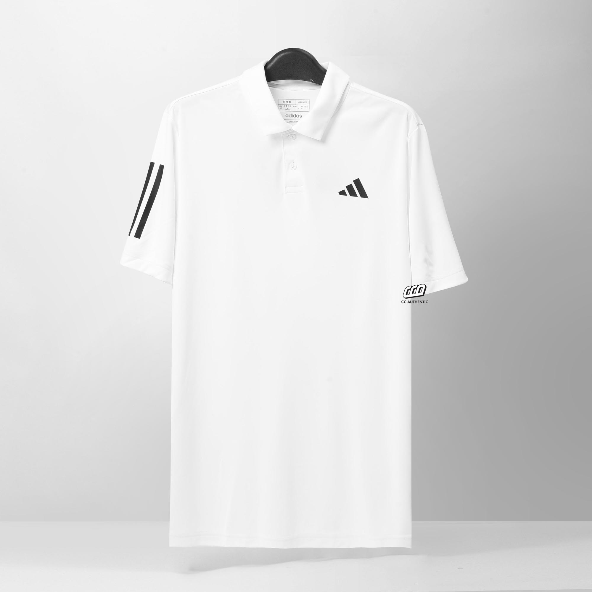 ADIDAS CLUB 3STR POLO SHIRT - WHITE