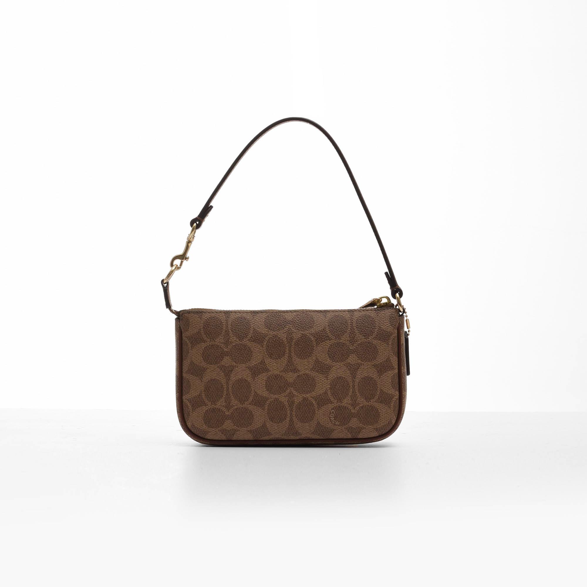 COACH SIGNATURE NOLITA BAG - BROWN